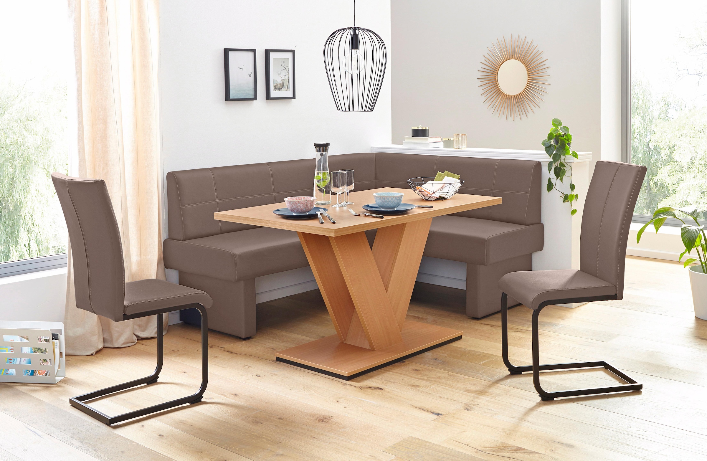 Home affaire Freischwinger »Nils«, (Set), 2 St., Kunstleder, Stuhl belastba günstig online kaufen