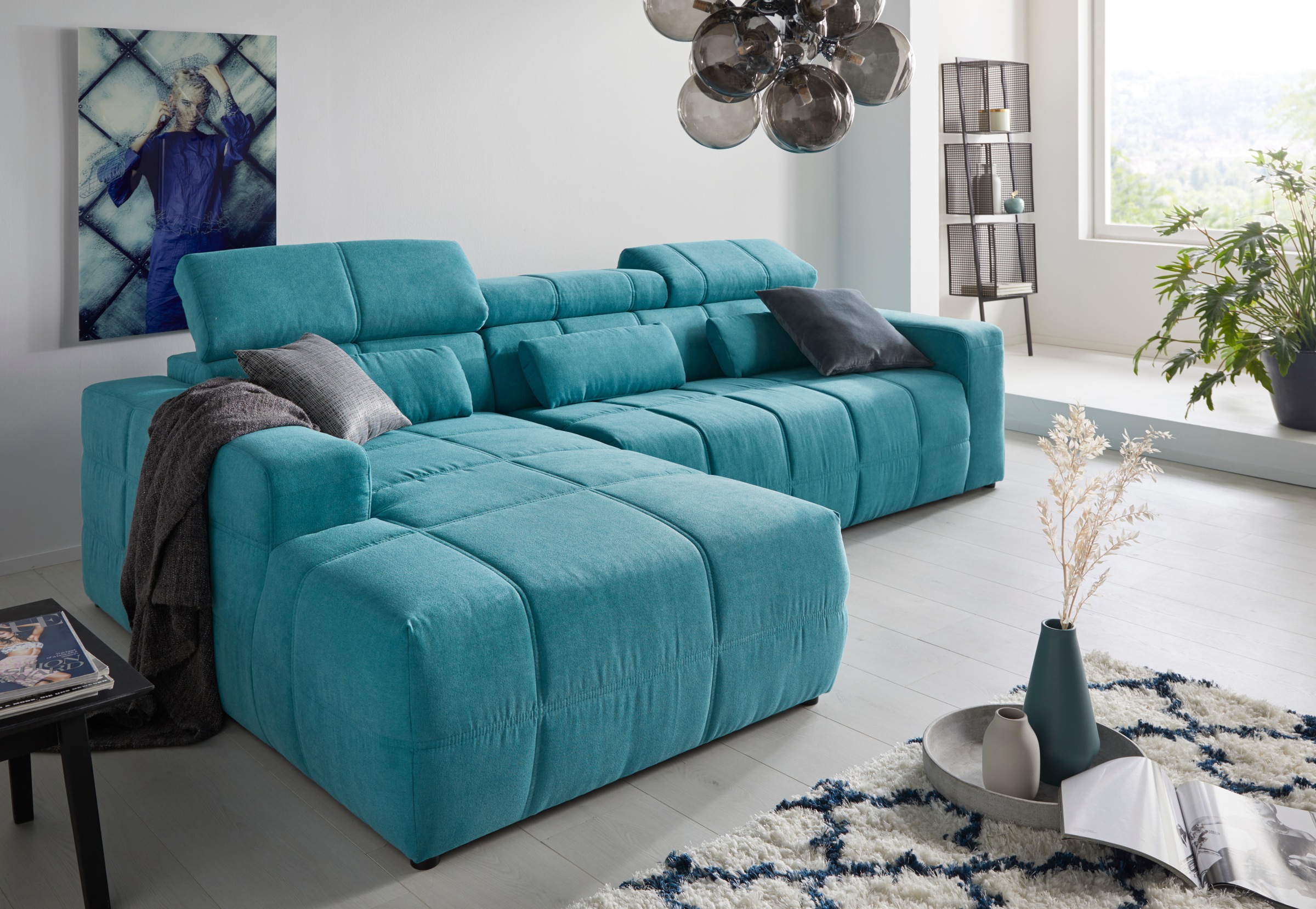 DOMO collection Ecksofa »Brandon große Ausführung B/T/H: 289/177/80 cm, auc günstig online kaufen