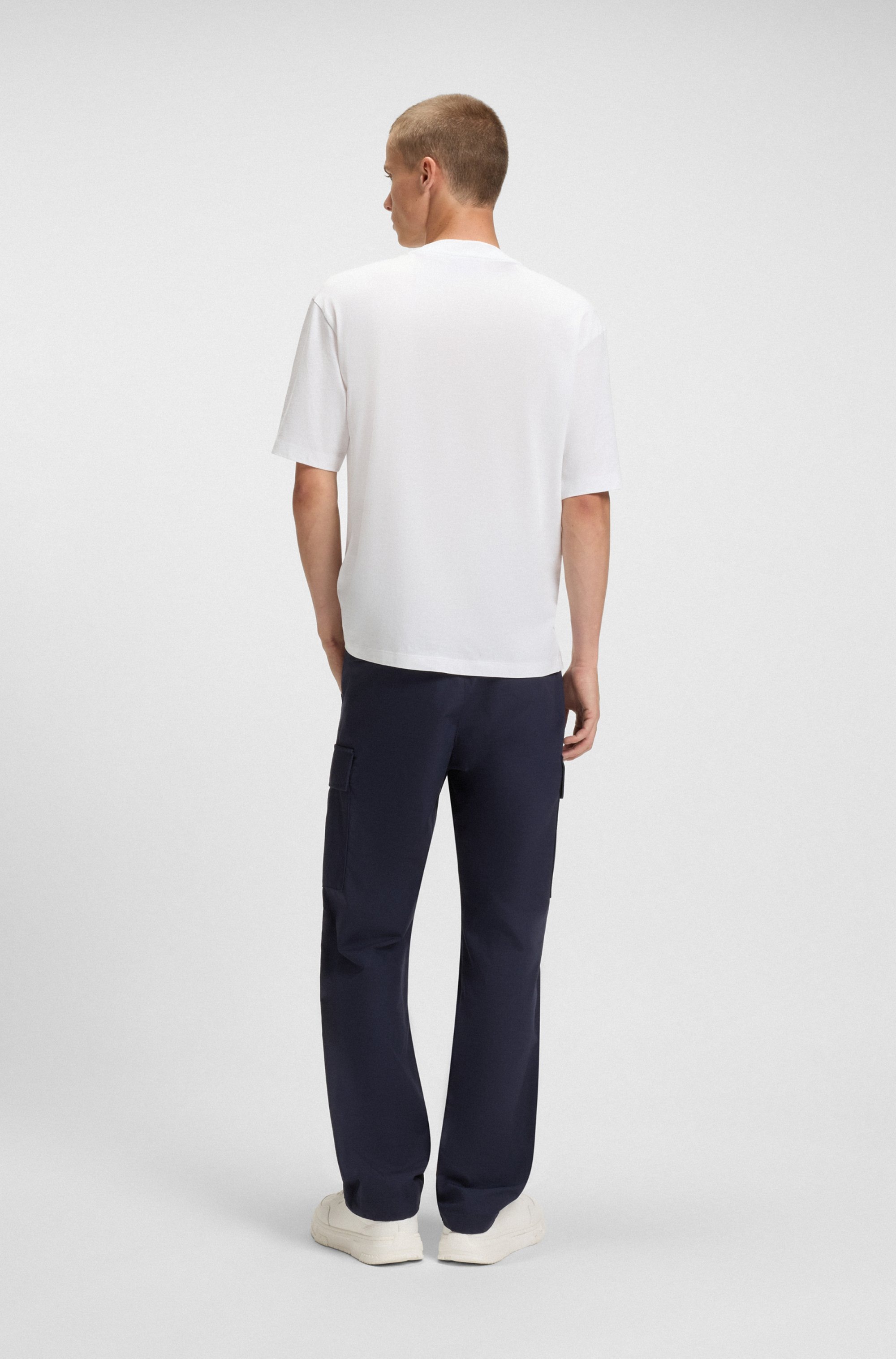 HUGO Blue T-Shirt »Nalax« mit Logo-Druck