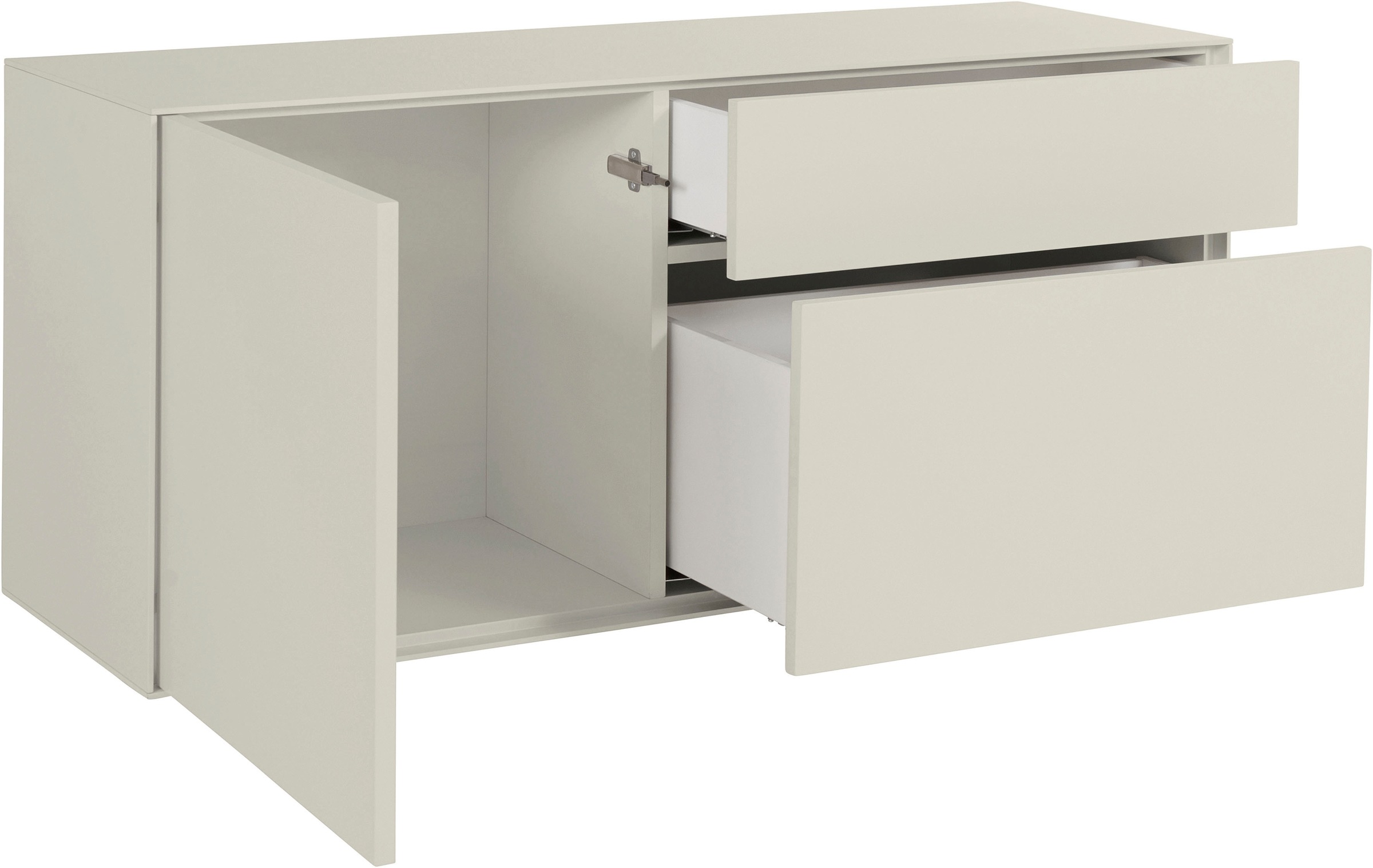 LeGer Home by Lena Gercke Lowboard »Essentials«, Breite: 127 cm, MDF lackiert, Push-to-open-Funktion