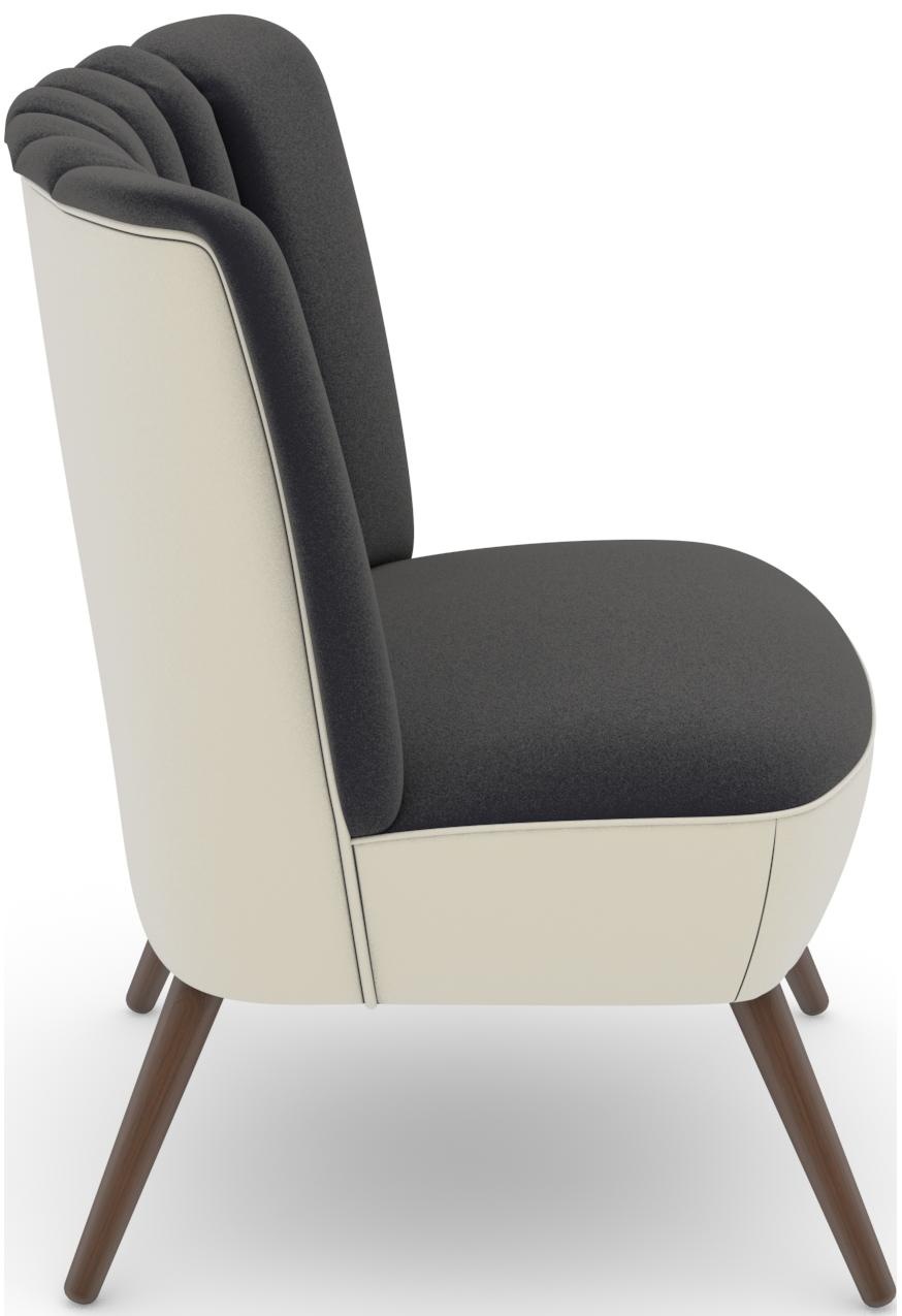 Max Winzer® Sessel »build-a-chair Aspen, Loungesessel mit Samtvelours Bezug,«, im Retrolook, zum Selbstgestalten