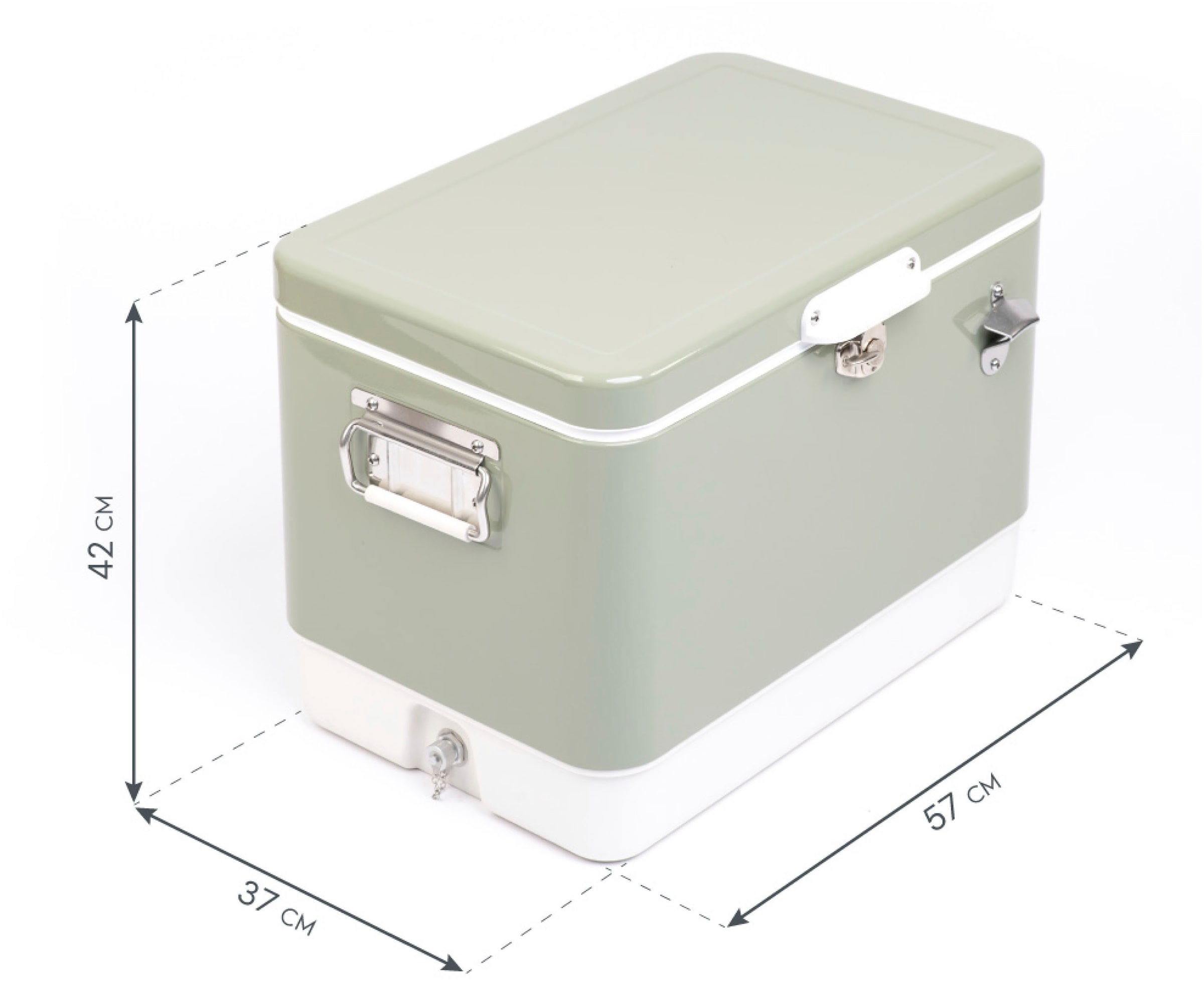 WESTMANN Kühlbox »Kühlbox 56 Liter«, Grün, 57x37x42 cm