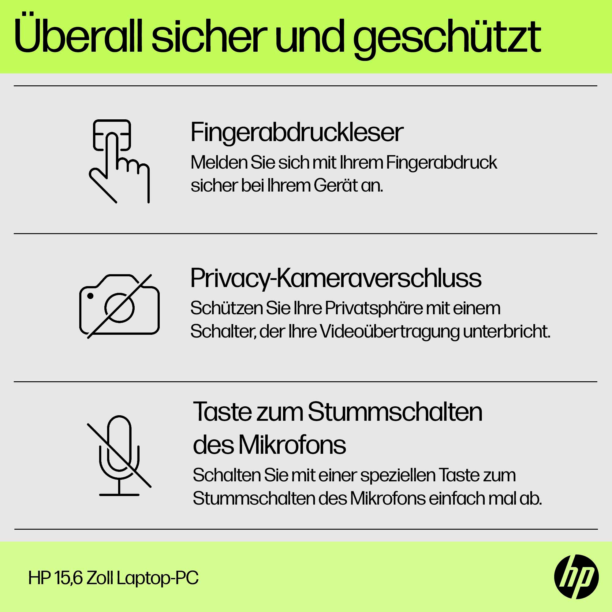HP Notebook »15-fc0287ng« 39,6 cm / 15,6 ″ AMD Ryzen 7 Radeon Graphics;USB 3.2 Gen 1.0 Type-C Anschluss;HDMI v1.4b;Kombi-Anschluss für Kopfhörer/Mikrofon;AC Smart Pin Netzadapterbuchse 1.000 GB SSD