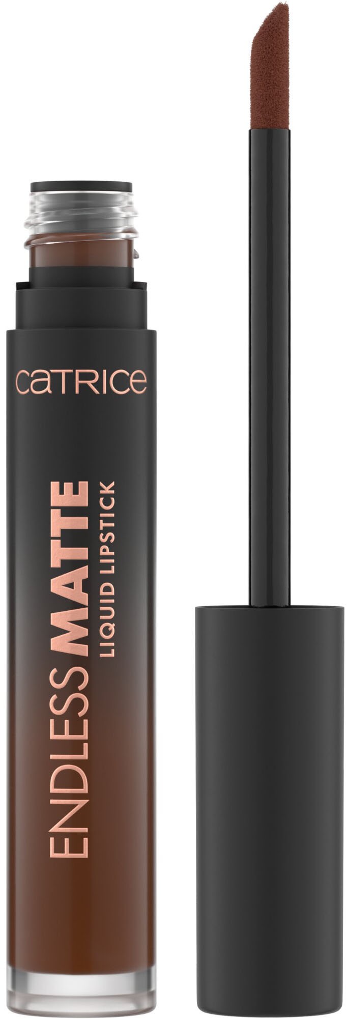 Catrice Lippenstift »Endless Matte Liquid Lipstick« Cremige, nicht klebrige Textur in einem edlen Schokobraun-Ton