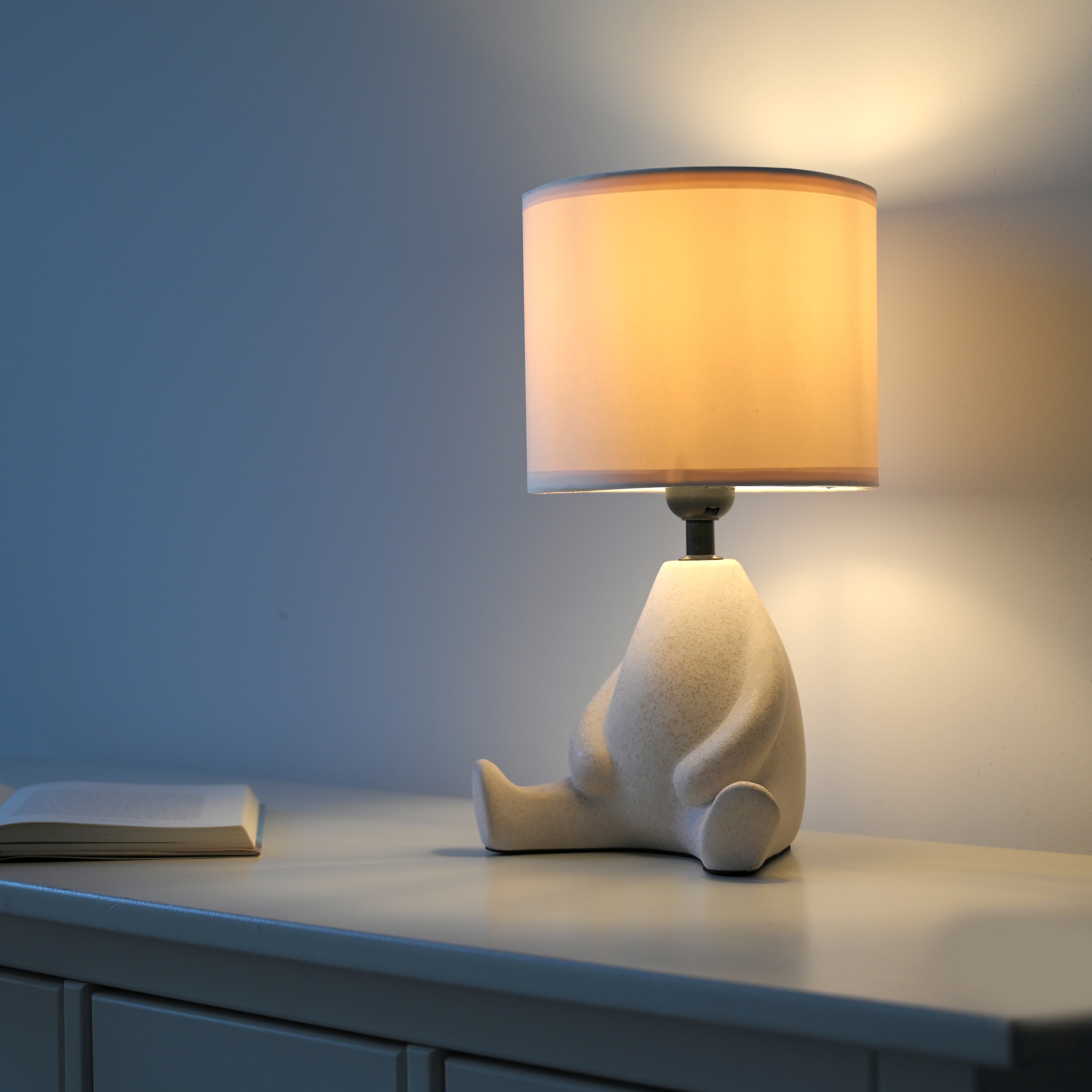 JUST LIGHT Tischleuchte »TED« E27 1 Stk. Warmweiß Schalter, Schnurschalter, ExklusiveE27