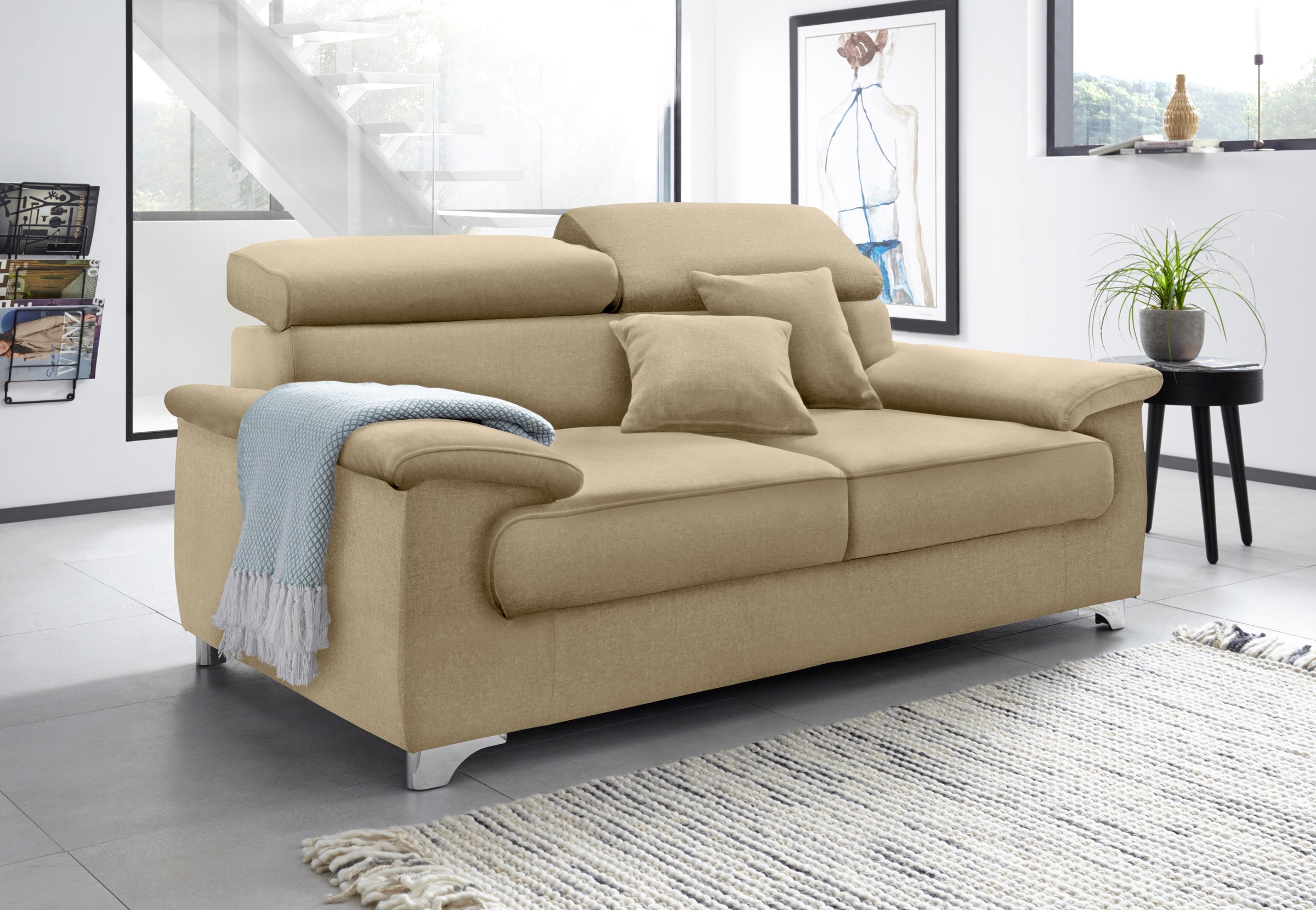 DOMO collection "Mira inklusive Kopfteilverstellung für mehr Wohlfühlkomfor günstig online kaufen