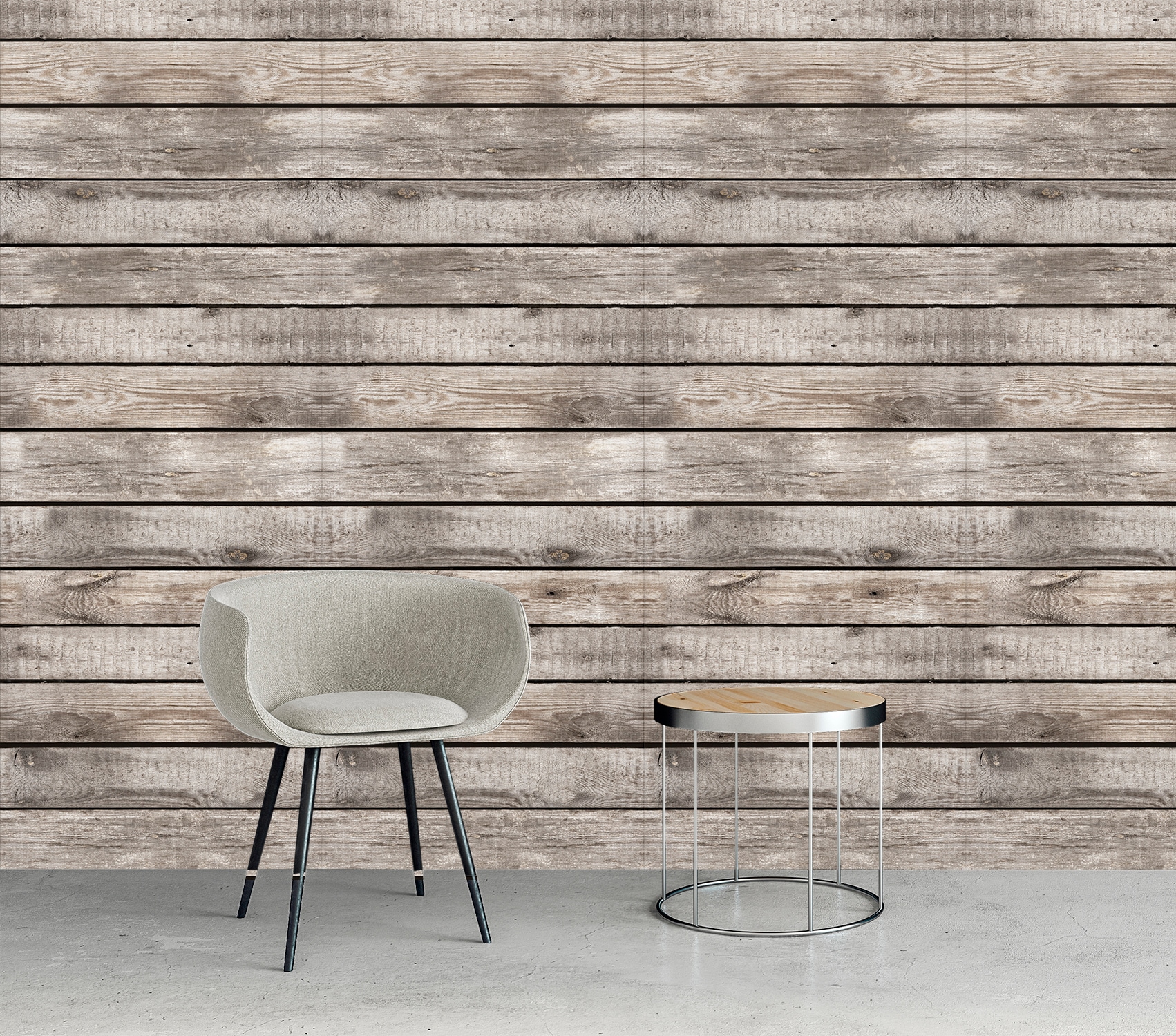 queence Vinyltapete »Evert«, bedruckt-Motiv-gemustert-Holz-Retro, 90x250cm, günstig online kaufen