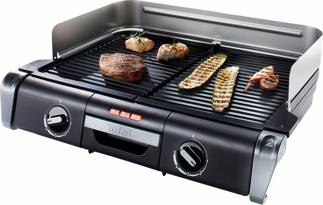 Tefal Tischgrill »TG8000 Family«, 2400 W, 2 getrennte Grillroste -stufenlose Thermostate,...