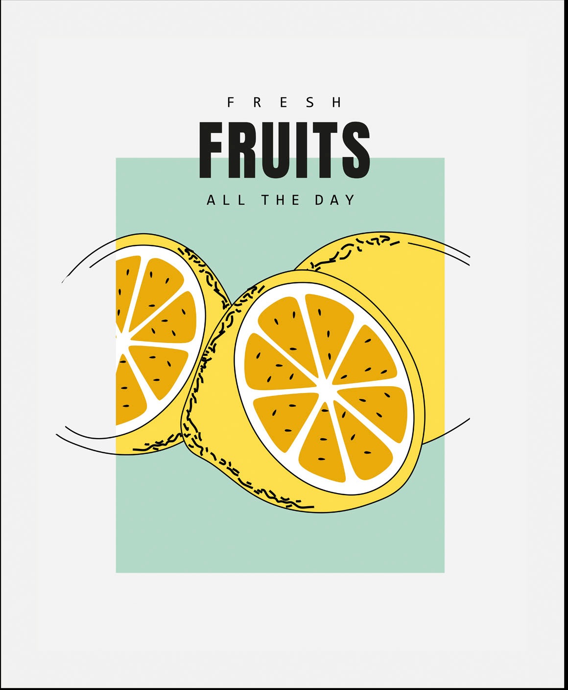 queence Bild »Fresh Fruits«, Obst-Obst Bilder-Essen-Lebensmittel-Kunst-Abst günstig online kaufen