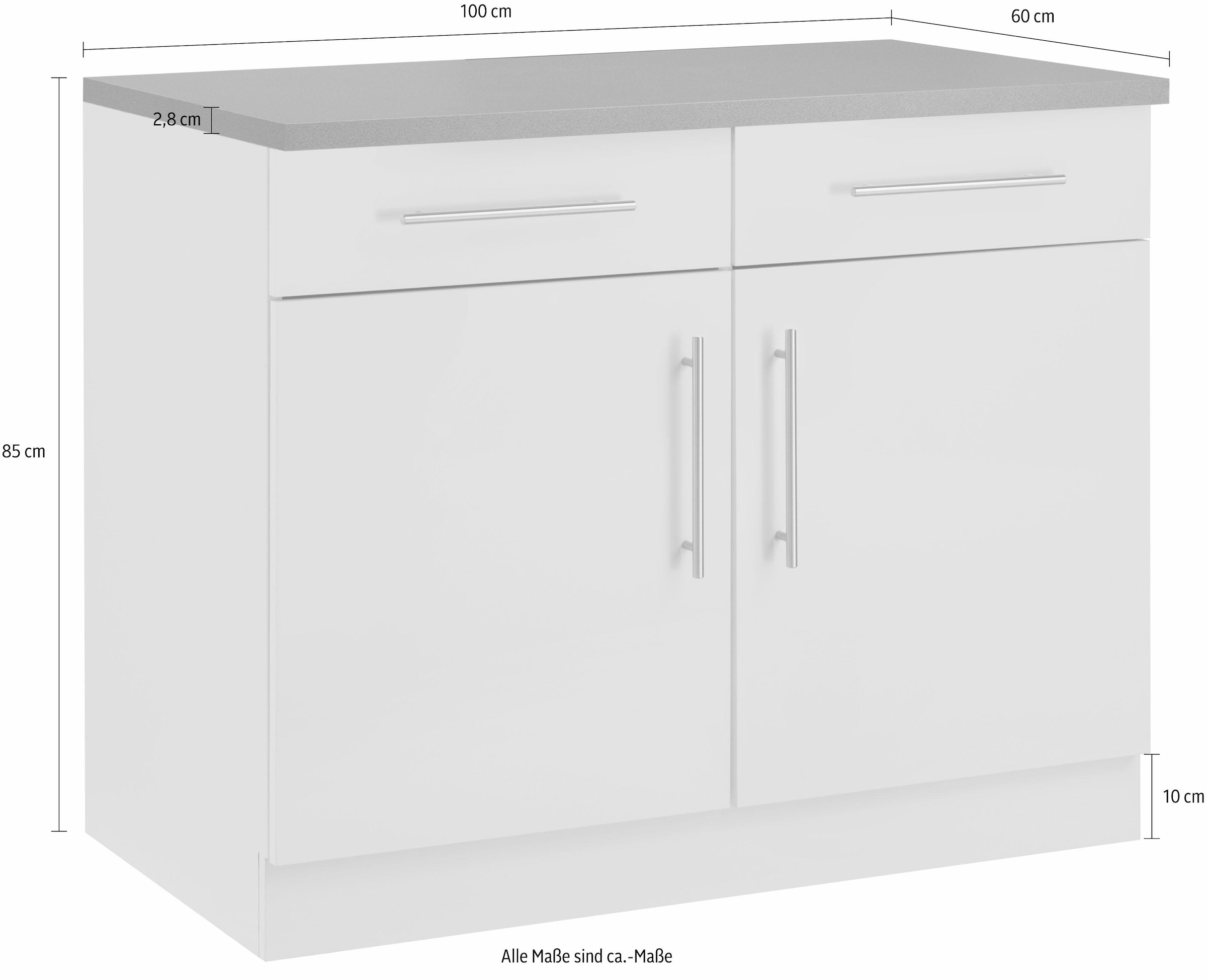 wiho Küchen Unterschrank »Cali«, 100 cm breit