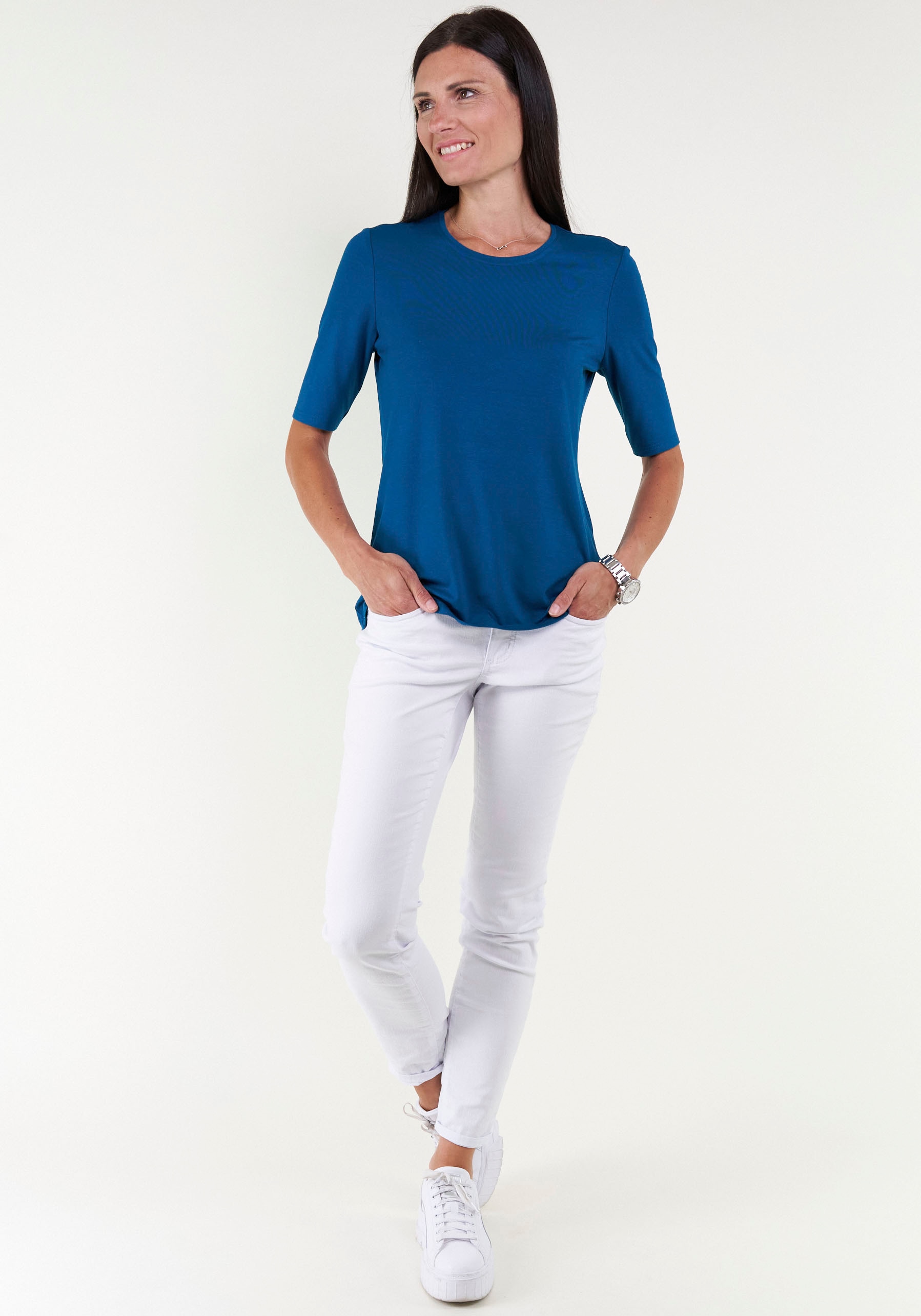 Seidel Moden T-Shirt, mit Rundhalsausschnitt, MADE IN GERMANY