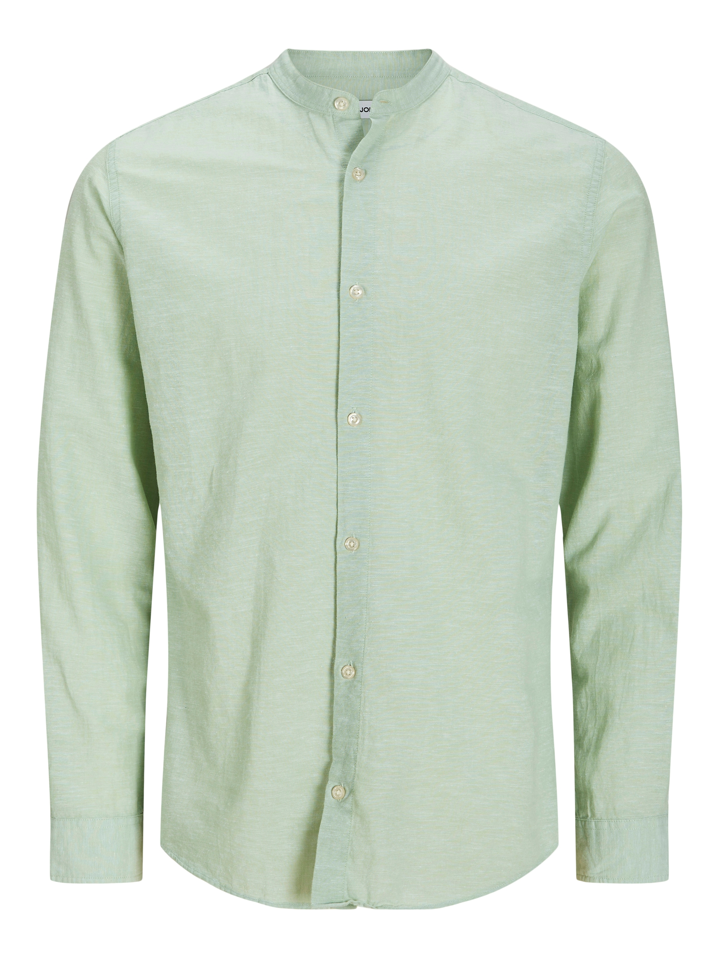 Jack & Jones PlusSize Langarmhemd »JJEBREEZE LINEN BLE BAND SHIRT LS SN PLS«