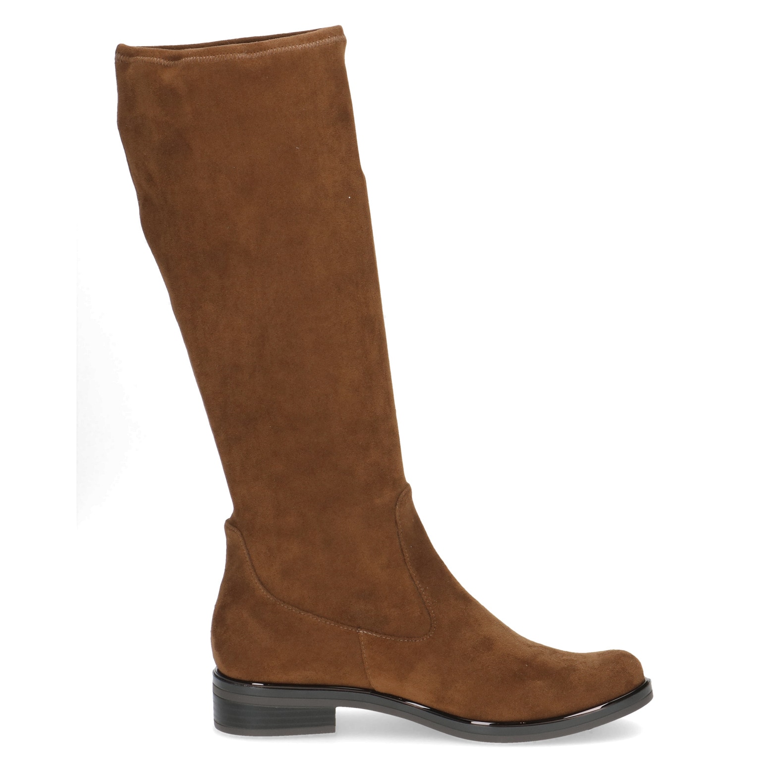 Caprice Schlupfstiefel, Blockabsatz, Langschaftstiefel in klassischer Linie, XS Schaft