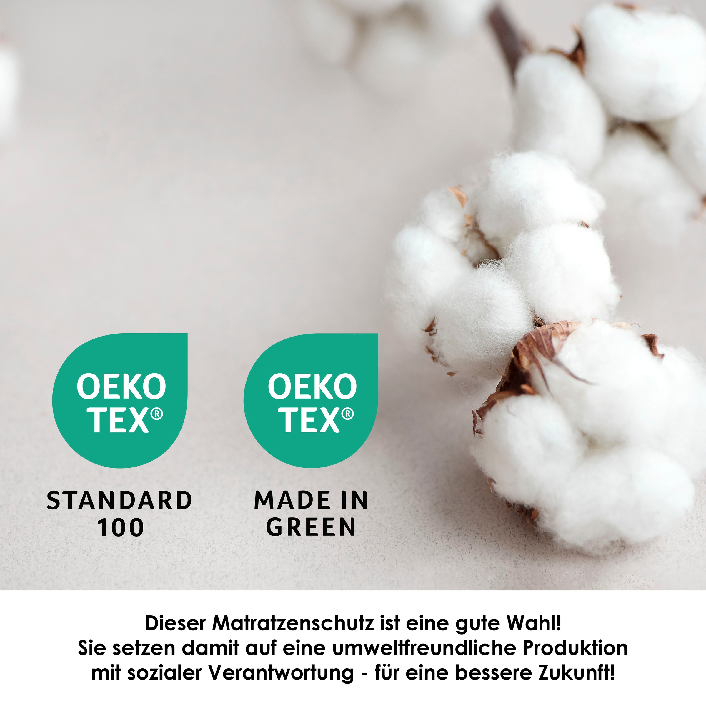 SETEX Matratzenauflage »Auflage, Allergiker geeignet (Hausstauballergiker)«, Molton-Köper, in 90x200 cm, Feuchtigkeitsabsorbierend