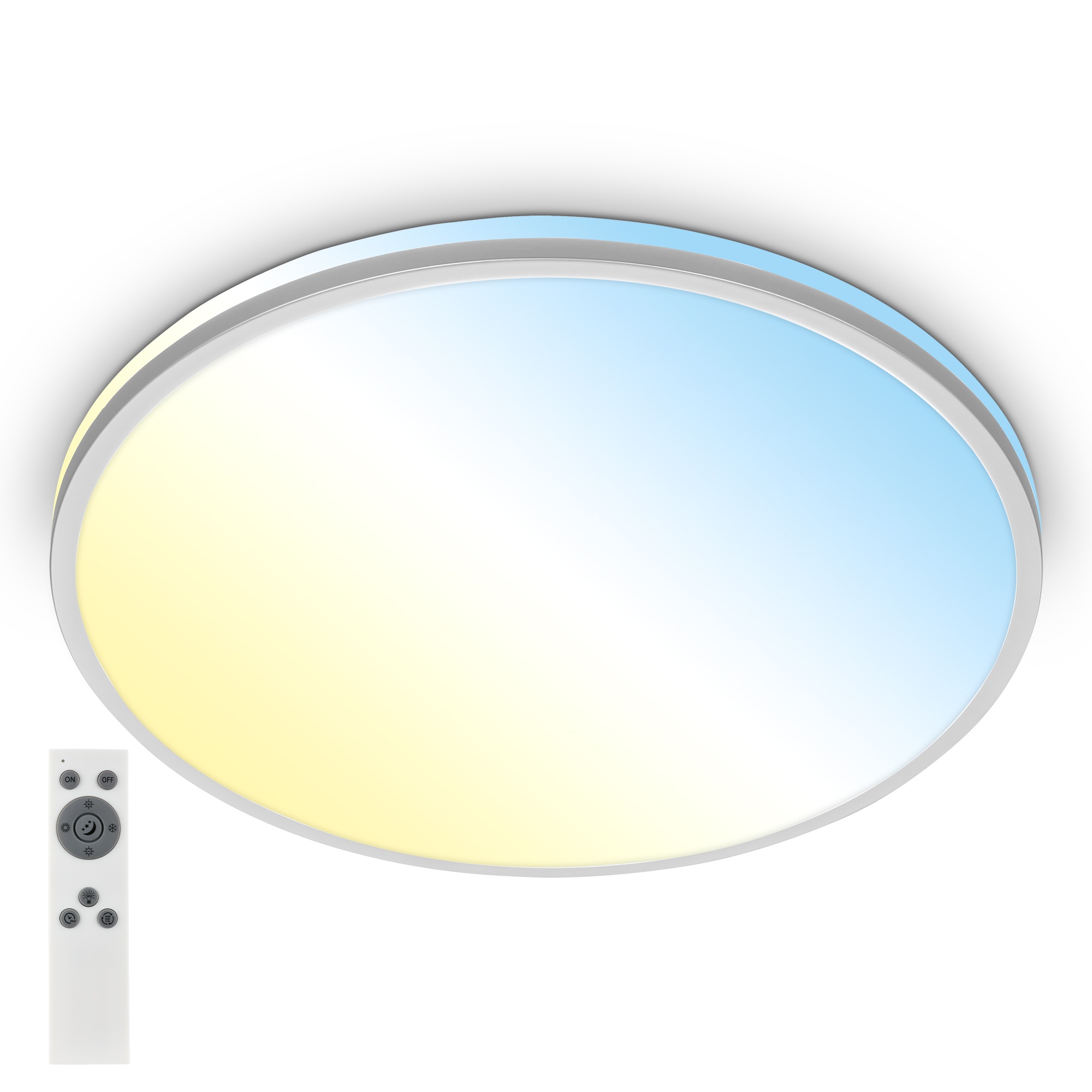 Briloner Leuchten LED Deckenleuchte »PULUP« mit Fernbedienung, 40 Watt LED günstig online kaufen