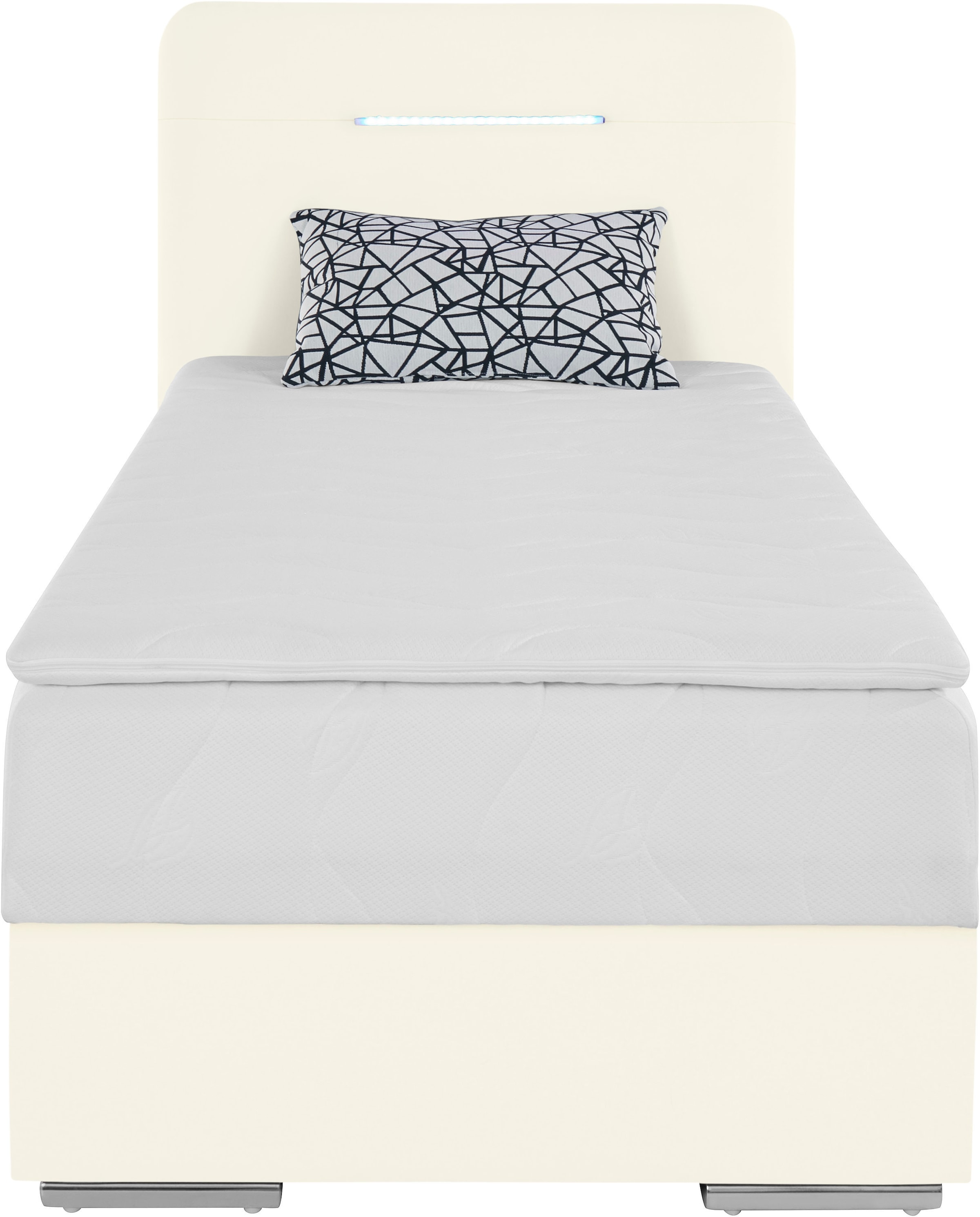 COTTA Boxbett »Lighstar«, inklusive LED-Beleuchtung, Topper, Bettkasten und Zierkissen