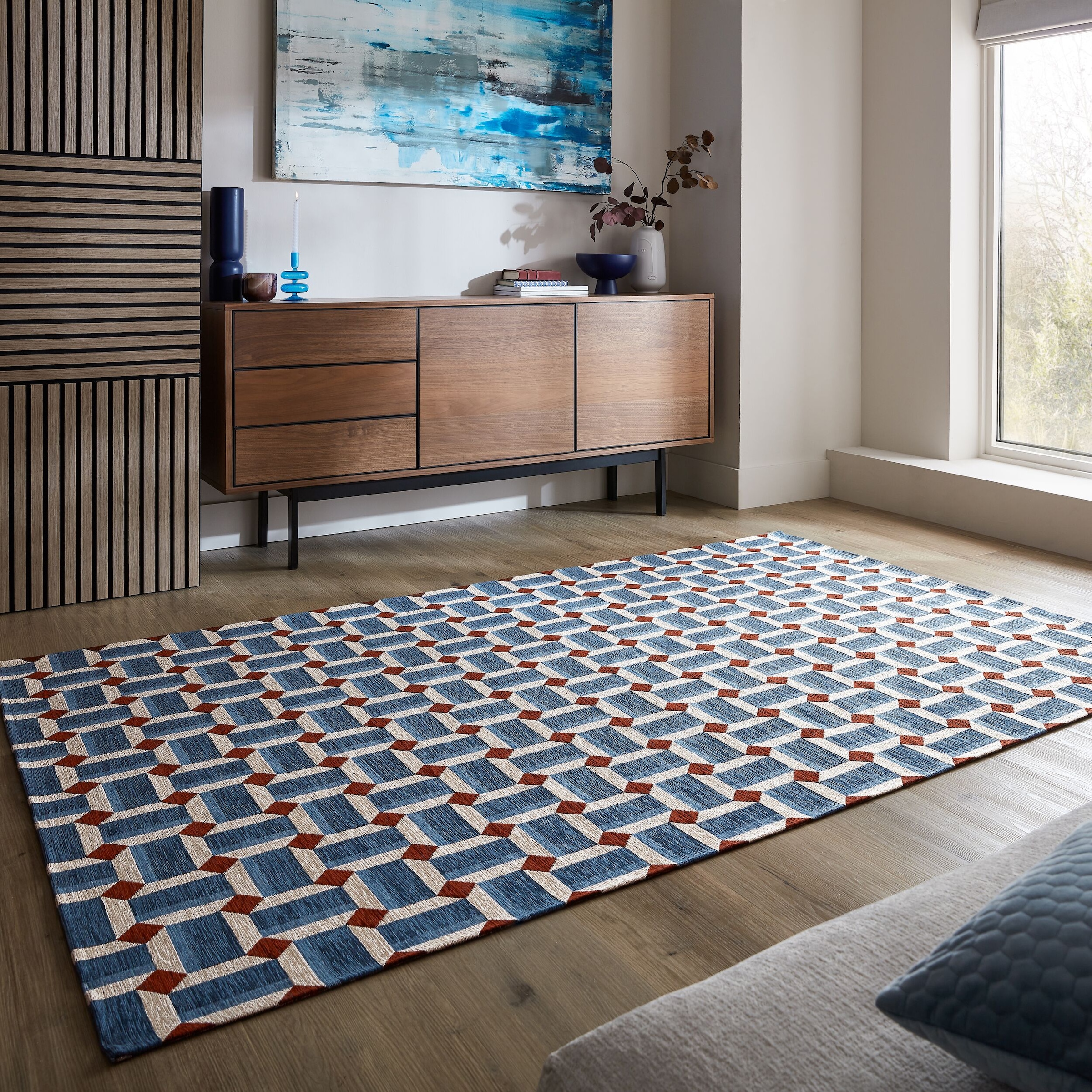 FLAIR RUGS Teppich »Lennox Geometric«, rechteckig, 1 mm Höhe günstig online kaufen