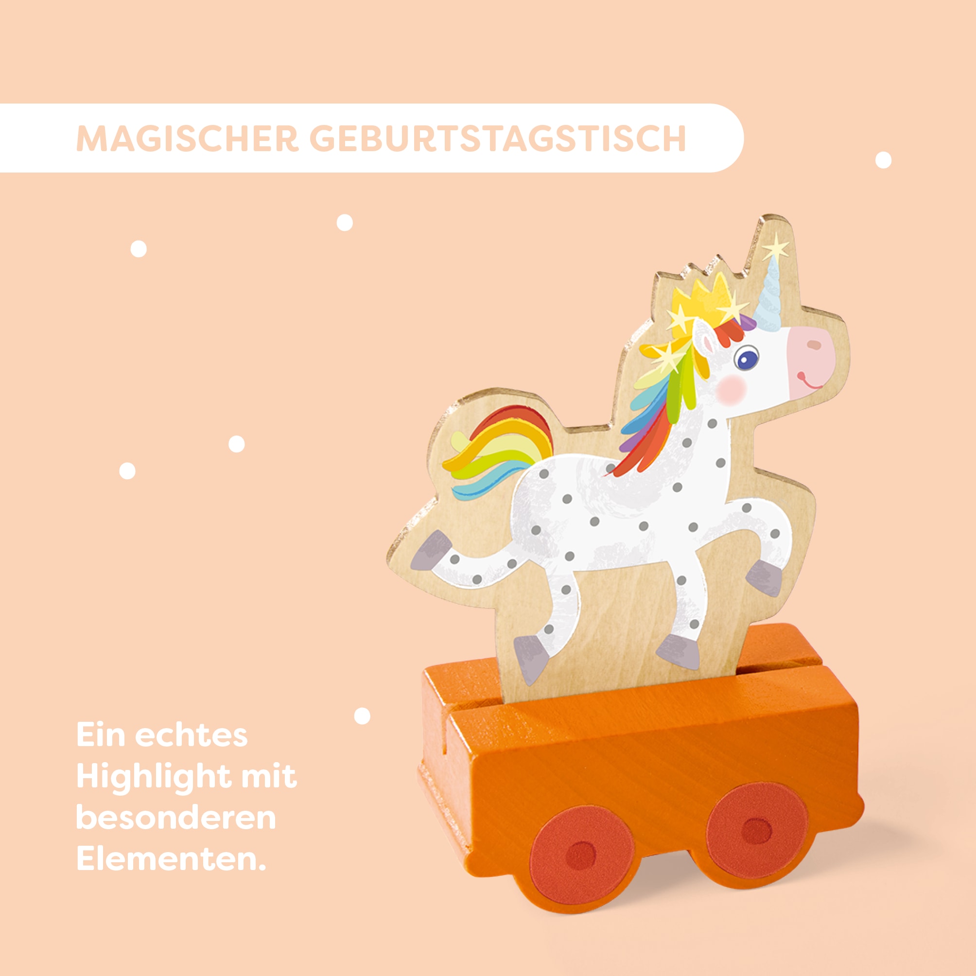 Haba Spielzeug-Zug »Geburtstagszug«