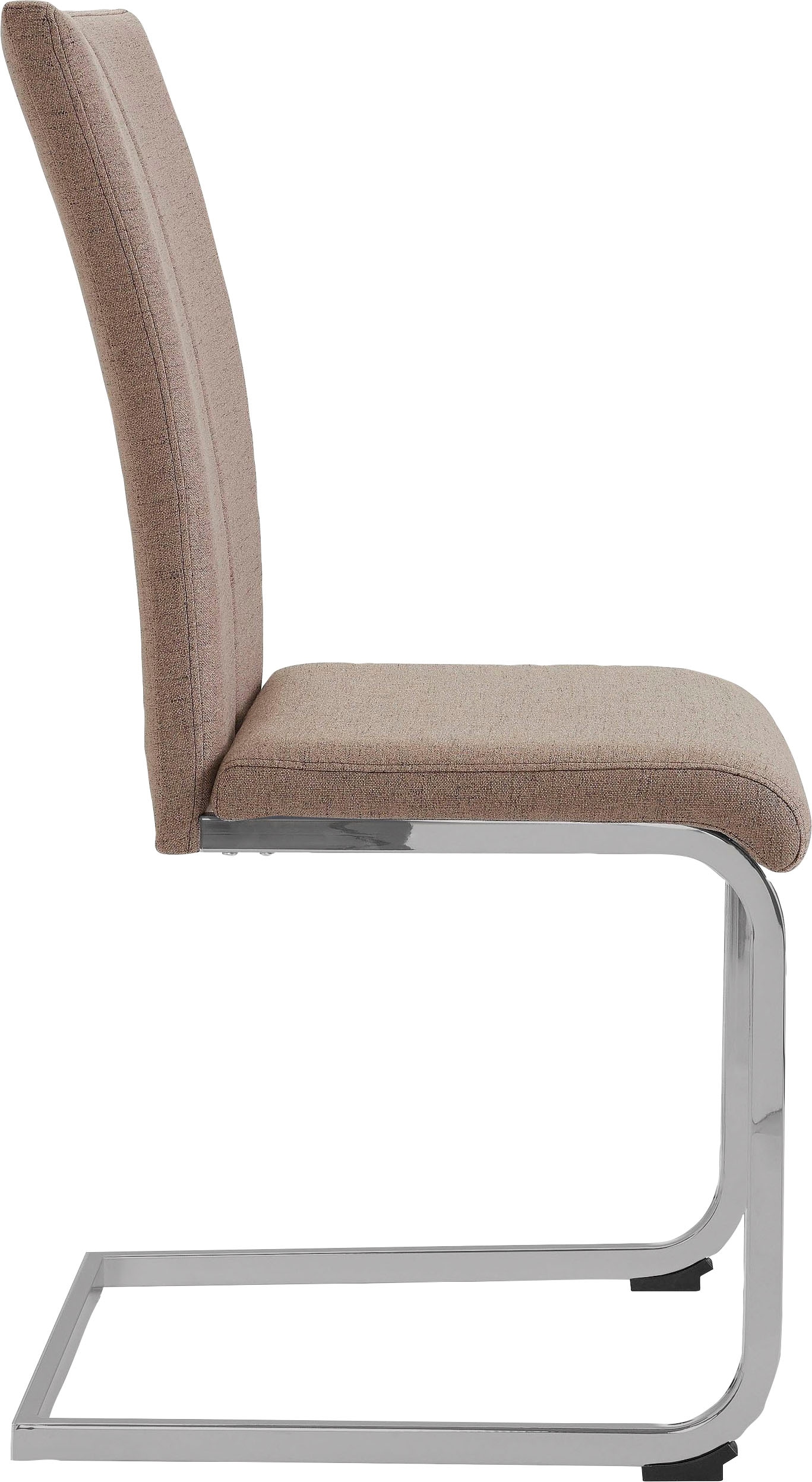 Home affaire Freischwinger »Nils«, (Set), 2 St., Microfaser-Feinstruktur, Stuhl belastbar bis 120 Kg, Gestell Metall im Chrom-Look oder Schwarz
