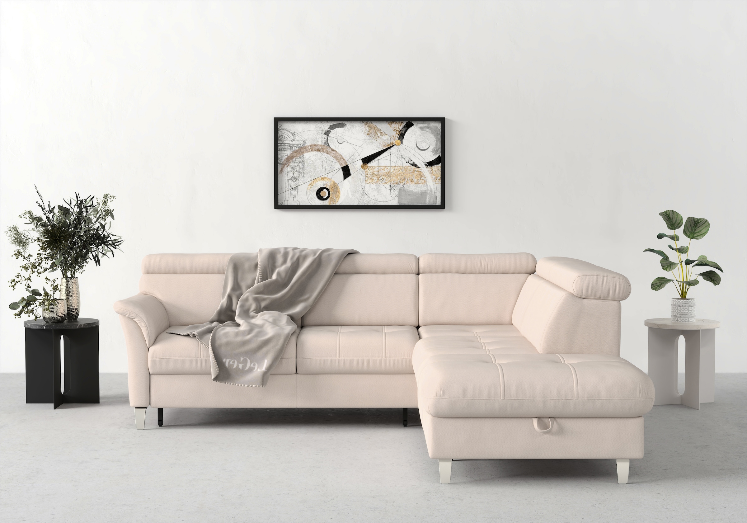 sit&more Ecksofa »Marano L-Form«, inklusive Kopfteilverstellung, wahlweise günstig online kaufen