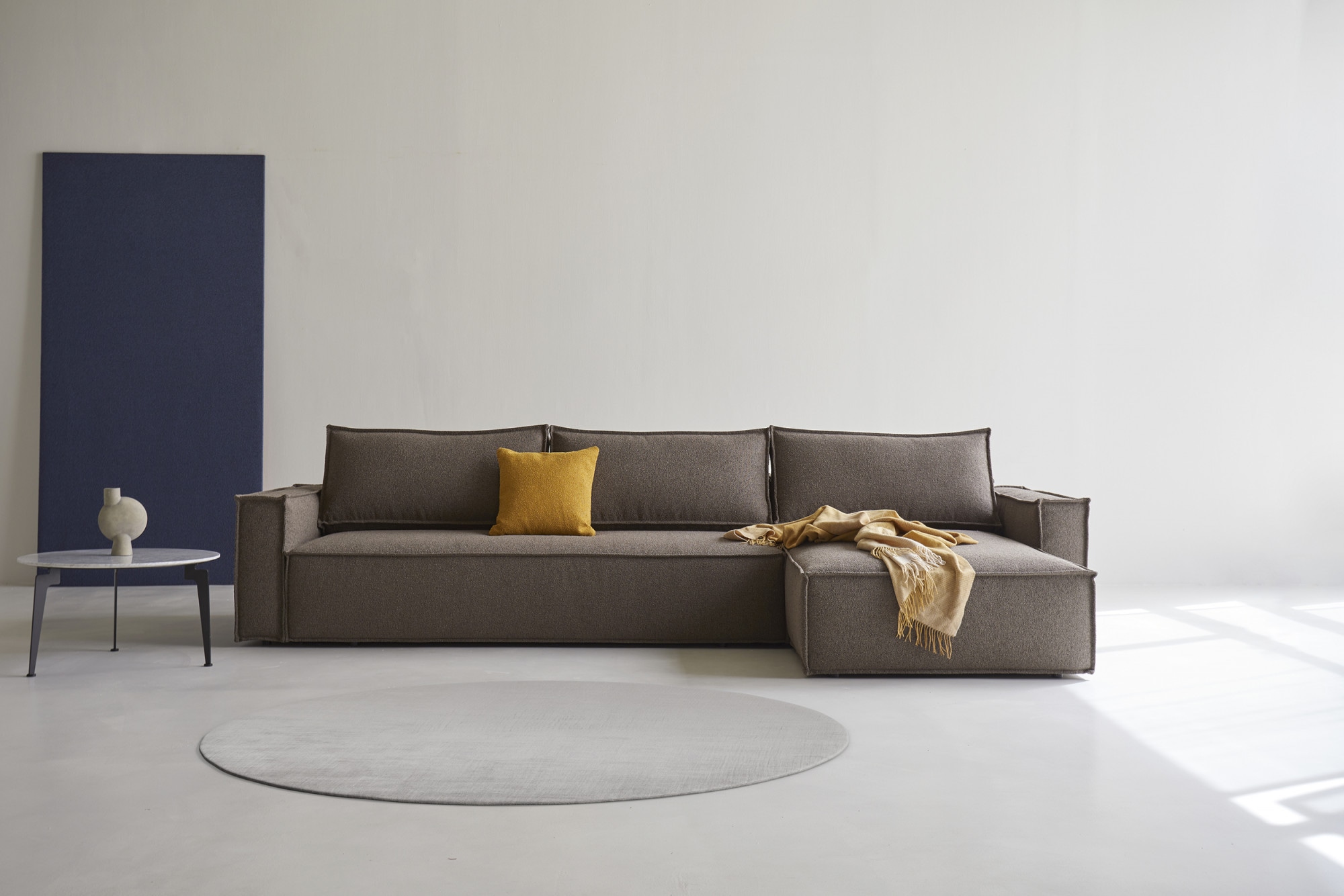 INNOVATION LIVING ™ 4-Sitzer »Newilla Schlafsofa, Bettsofa, Couch, Schlaffunktion, Wohlfühloase«, komfortable Liegefläche, großer Stauraum, stabile Stahlkonstruktion