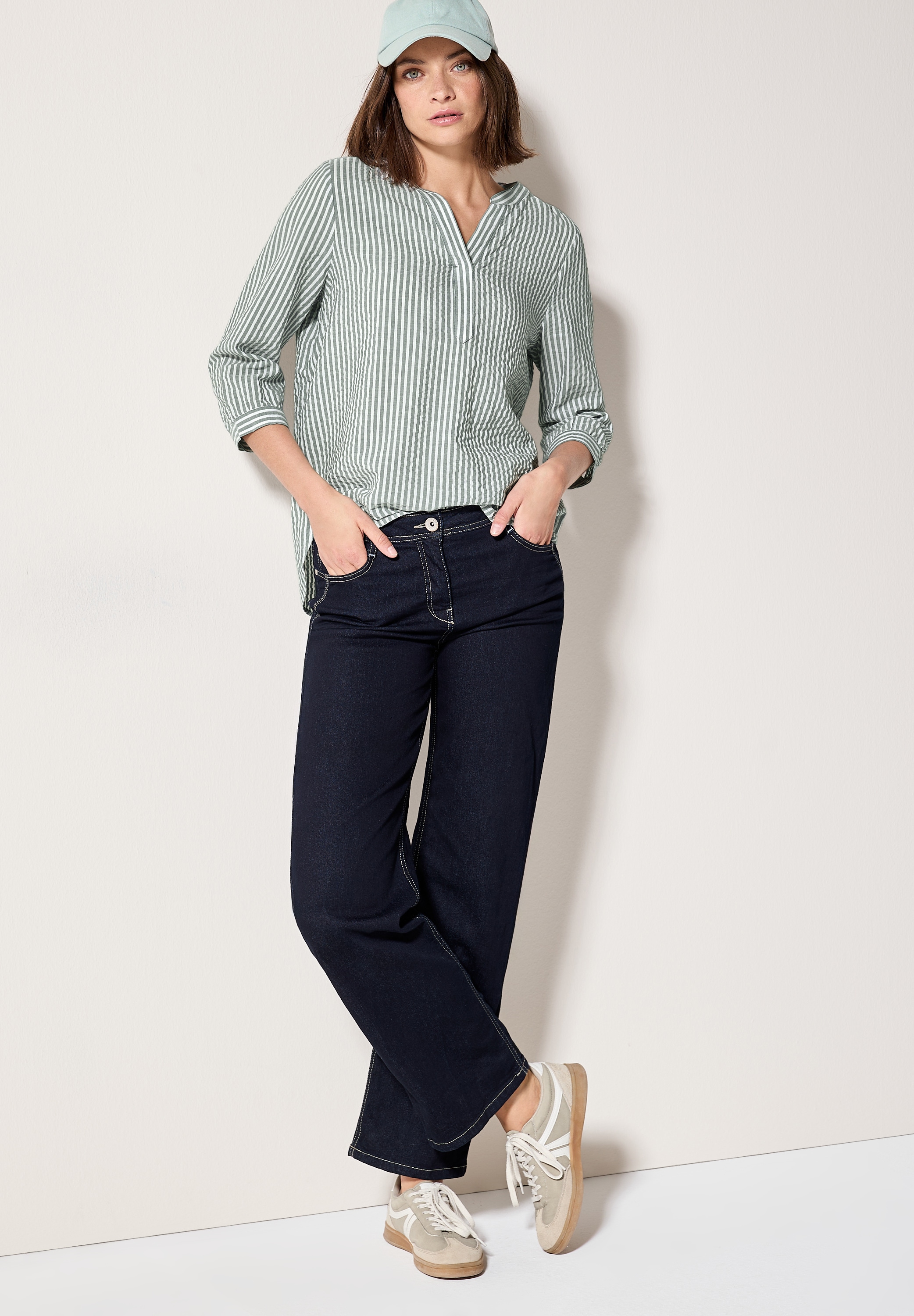 Cecil Klassische Bluse, mit Streifen Muster
