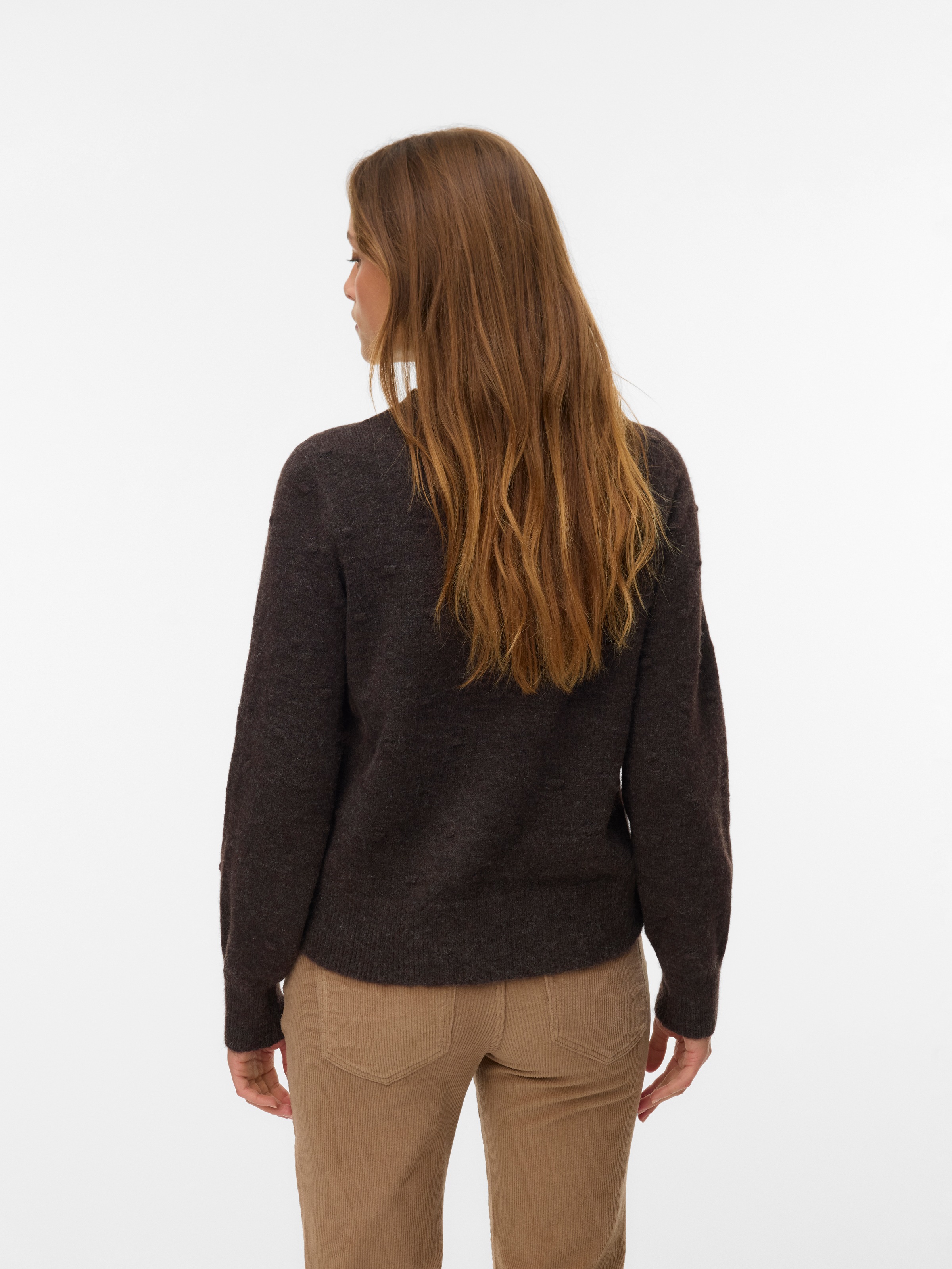 Vero Moda Rundhalspullover »VMFRANCESCA LS O-NECK PULLOVER BOO«