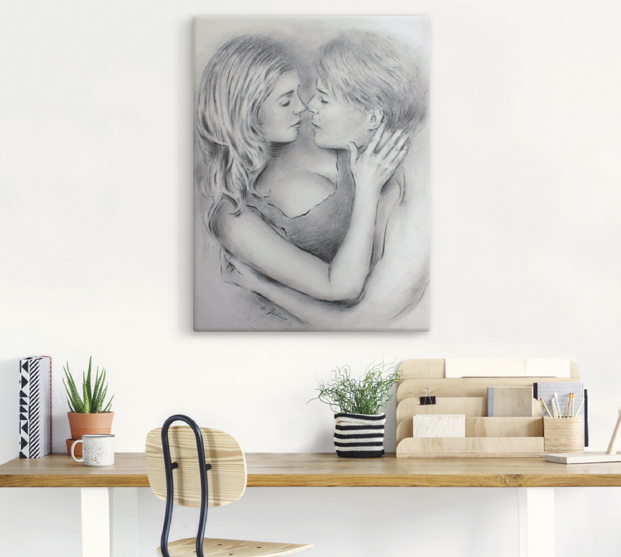 Artland Wandbild »Liebesgeflüster«, Paar, (1 St.), als Leinwandbild, Poster in verschied. Größen