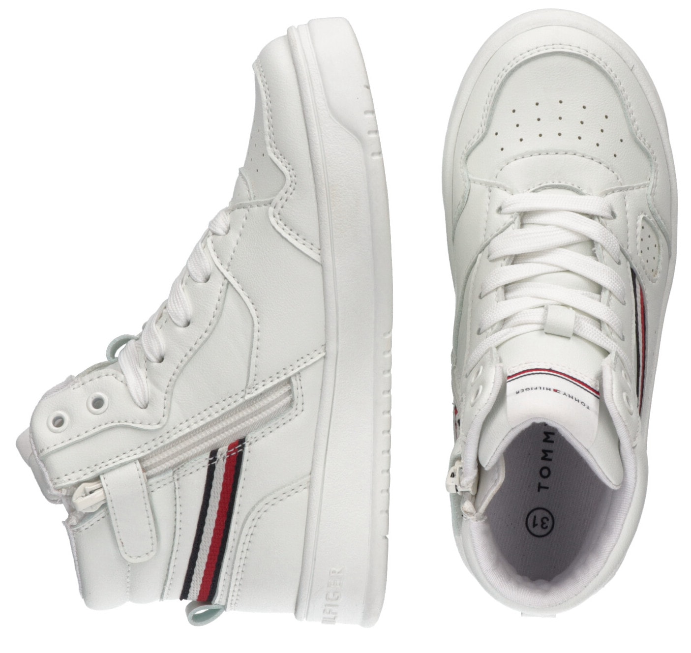 »STRIPES mit HIGH Hilfiger Tommy TOP LACE-UP Logofarben Sneaker in bestellen Textilband SNEAKER«, online