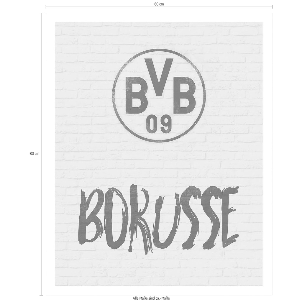Wall-Art Poster »BVB Borusse Fußball Deko«, (Set)