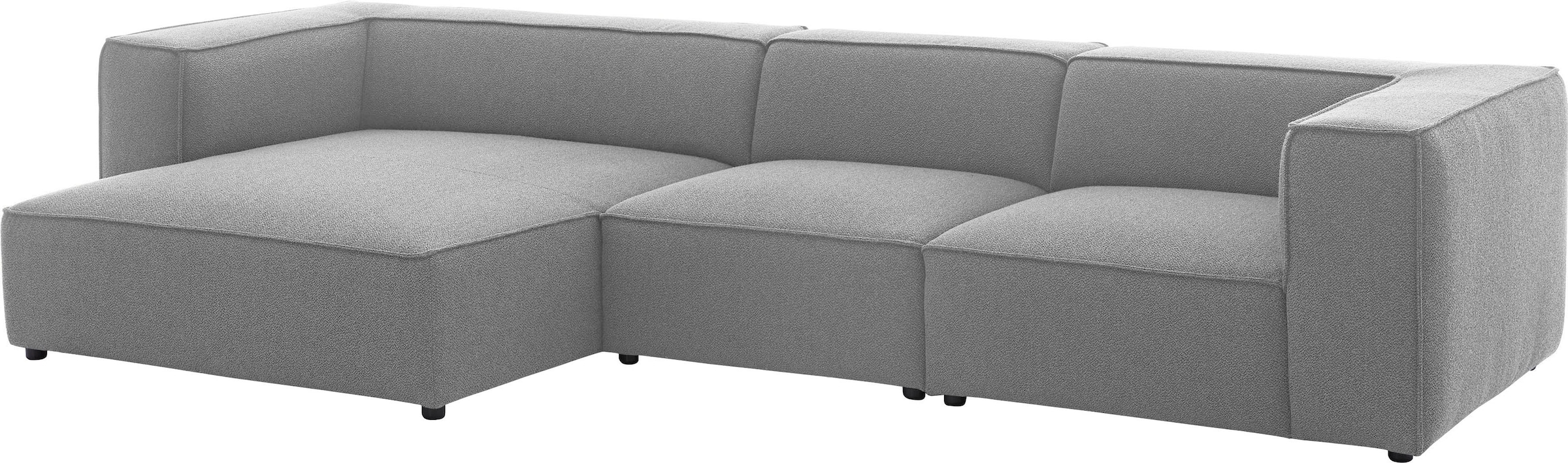 W.SCHILLIG Ecksofa »around-the-block Mega Sofa, viel Platz und hoher Sitzkomfort, L-Form« mit eleganter Biese, mit Federkern, Breite 341 cm