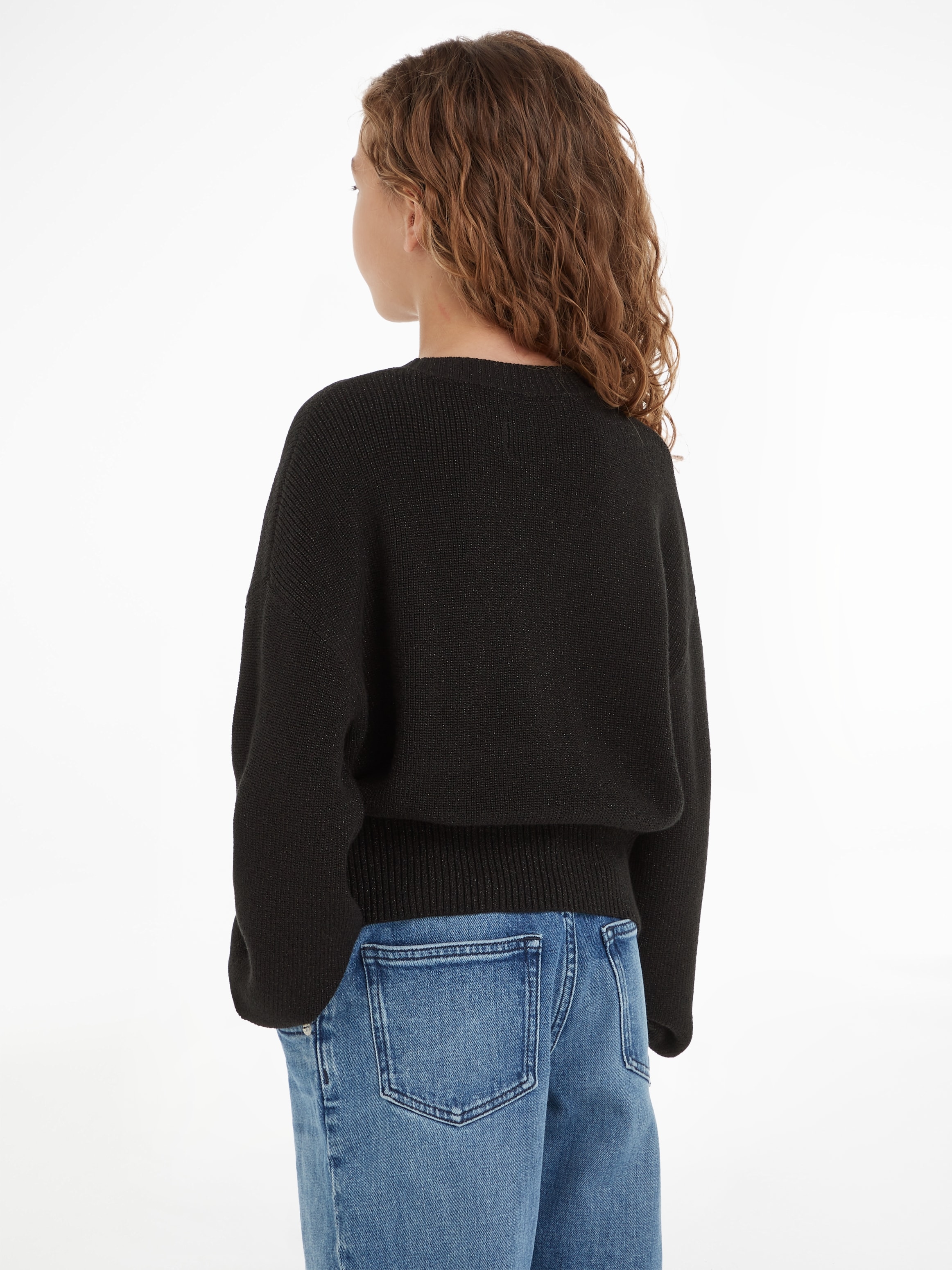 Calvin Klein Jeans Rundhalspullover »FESTIVE LUREX SWEATER«, für Kinder bis 16 Jahre