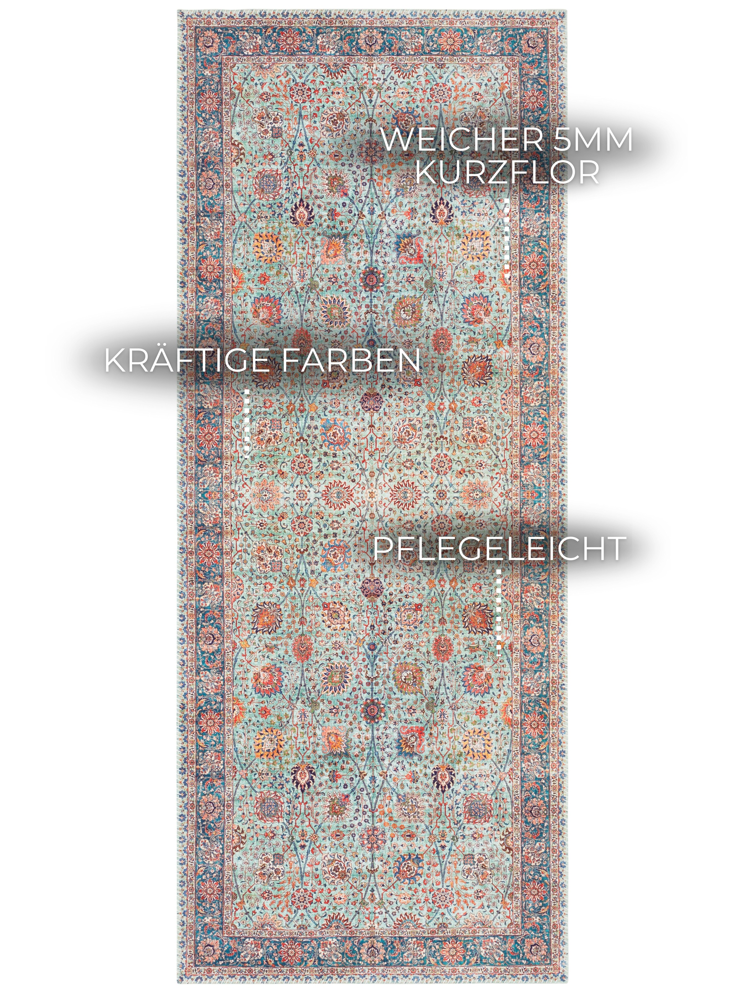ELLE DECORATION Teppich »Mahal«, rechteckig, 5 mm Höhe, Orientalisch, Kurzf günstig online kaufen