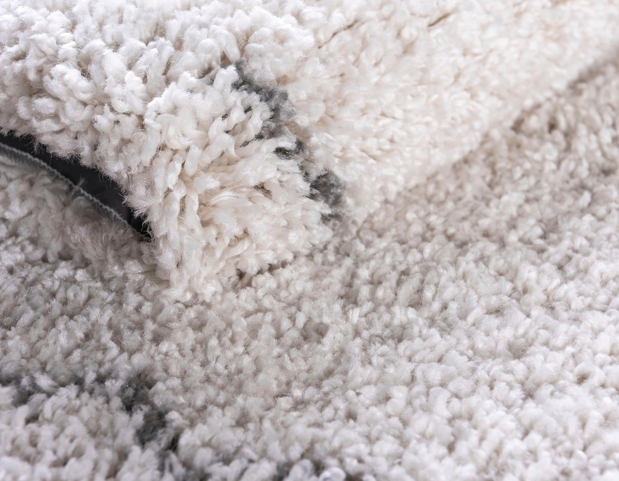 Myflair Möbel & Accessoires Hochflor-Teppich »Temara Shag, LAGERRÄUMUNG!«, rund, 51 mm Höhe, gewebt, Rauten Design, weich & kuschelig