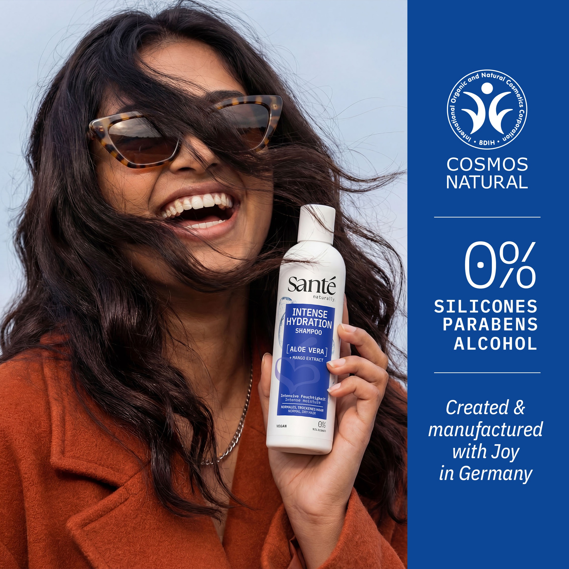 SANTE Haarshampoo »Intense Hydration Shampoo Aloe Vera + Mango-Extrakt« Haarshampoo, mit Aloe Vera und Mango-Extrakt, für trockenes Haar