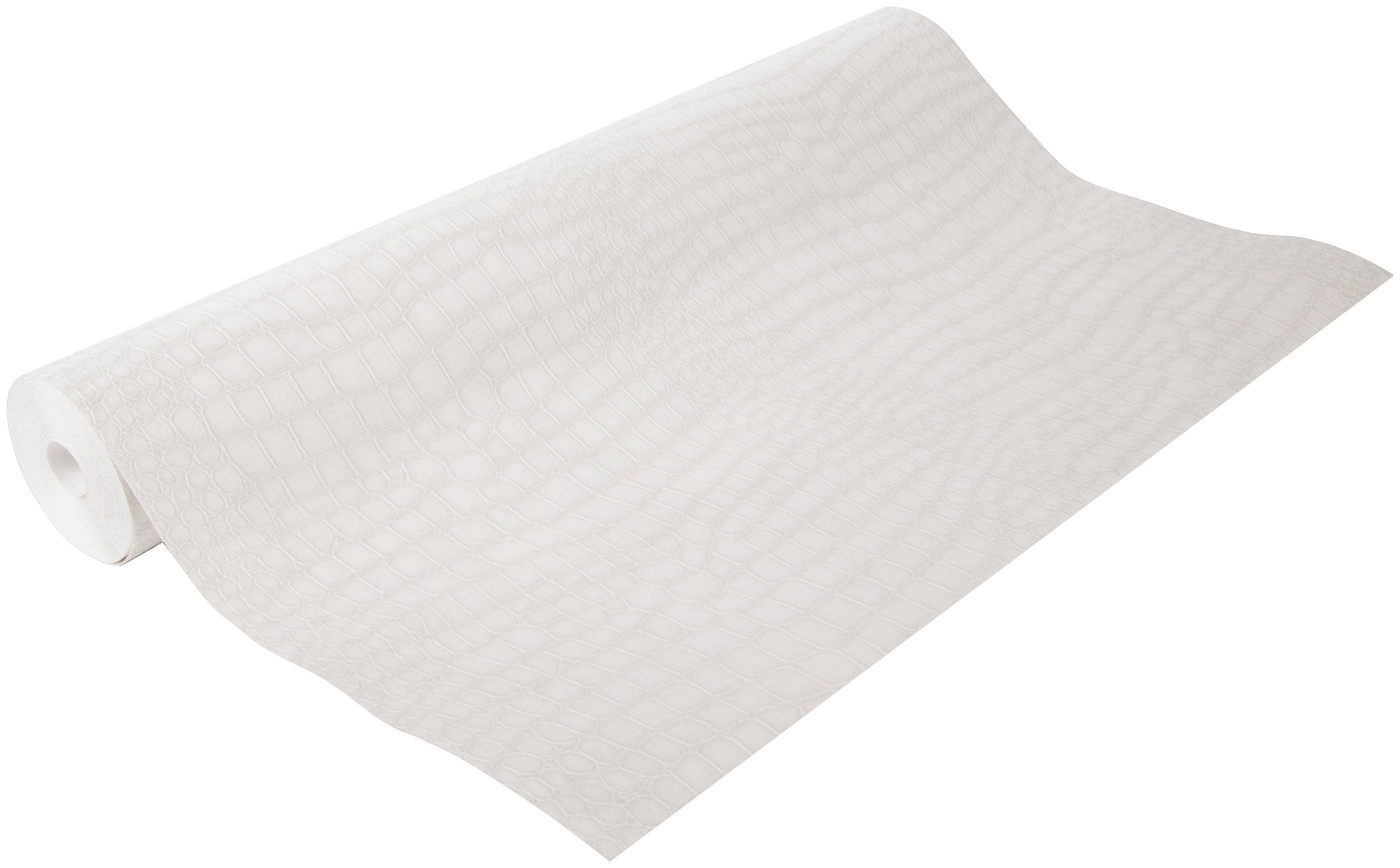 Superfresco Easy Vliestapete »Krokodil«, Antiklederoptik, Weiss - 10m x 52cm