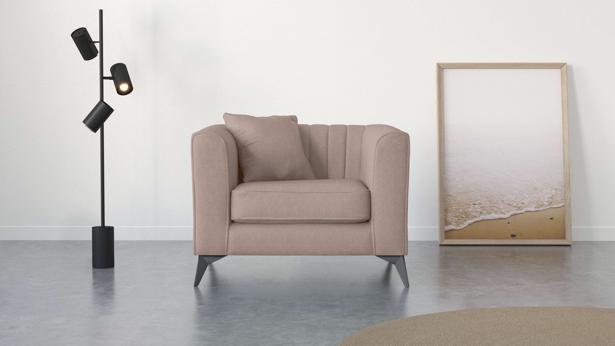 Home affaire Sessel »MATTHEW Loungesessel, Maße B/T/H: 99/86/74 cm« incl. 1 günstig online kaufen