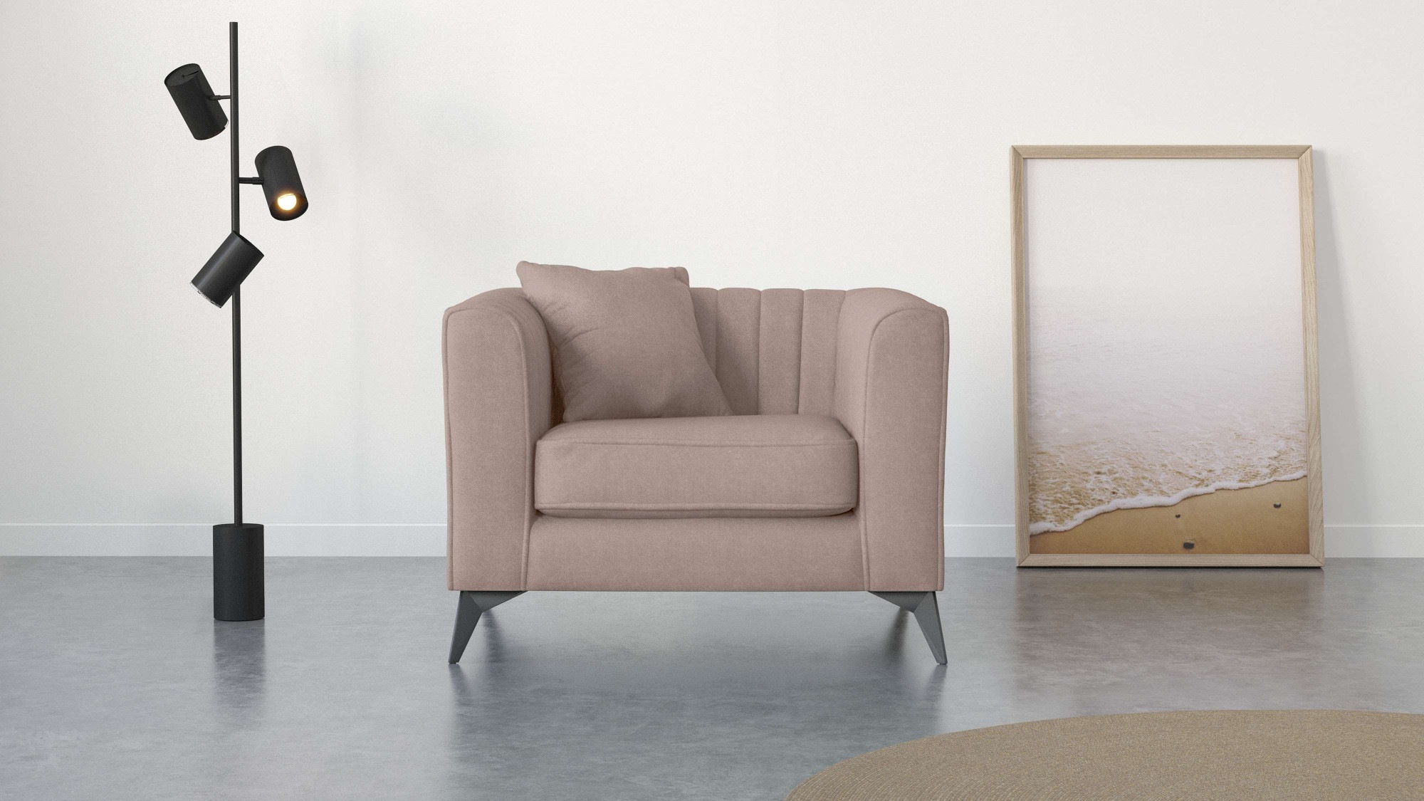 Places of Style Sessel »MATTHEW Loungesessel, Maße B/T/H: 99/86/74 cm«, inc günstig online kaufen
