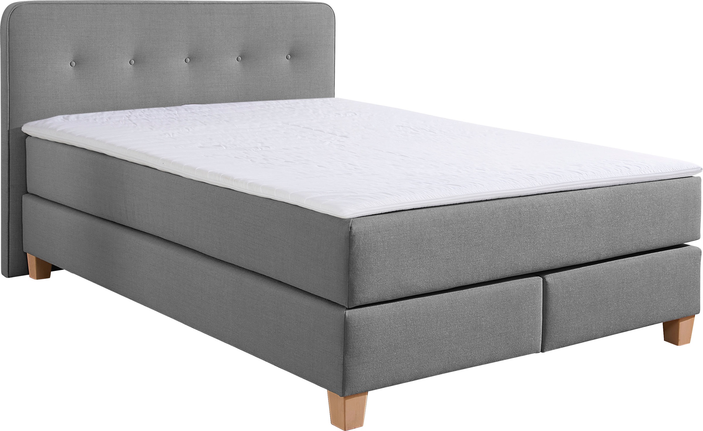 Home affaire Boxspringbett "Fargo" inkl. Topper, in 3 Matratzenarten, in Sa günstig online kaufen