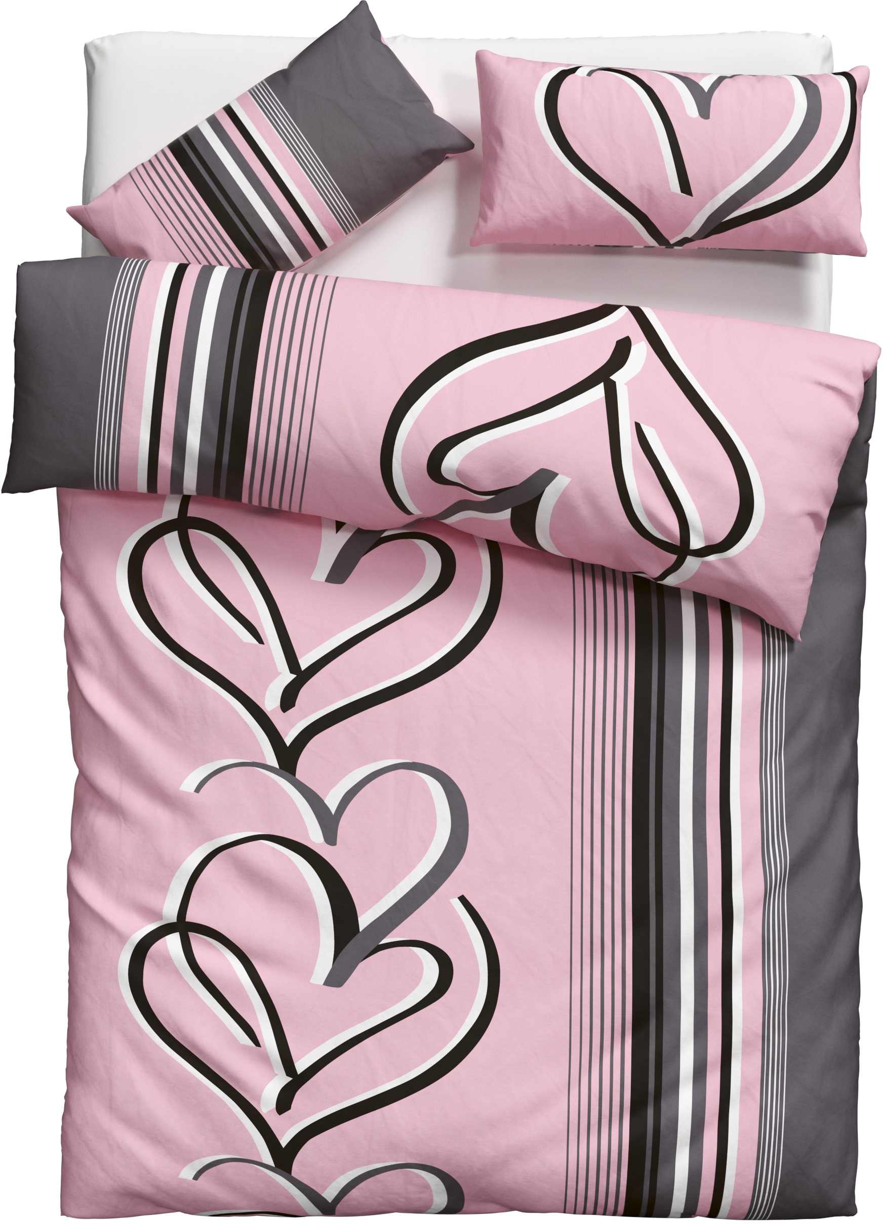 my home Bettwäsche »Area in Gr. 135x200 oder 155x220 cm« 2 tlg. Bettwäsche in verschiedenen Qualitäten