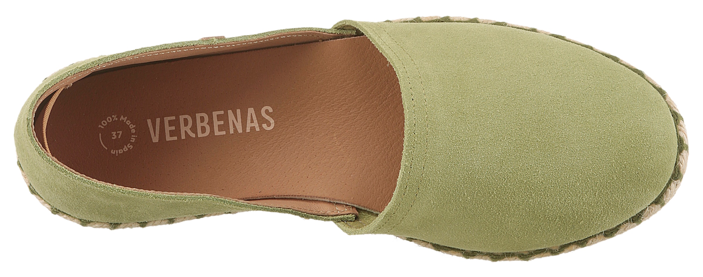 VERBENAS Espadrille »CARMEN SERRAJE«, Schlupfschuh, Sommerschuh, Loafer mit typischem Jute-Rahmen