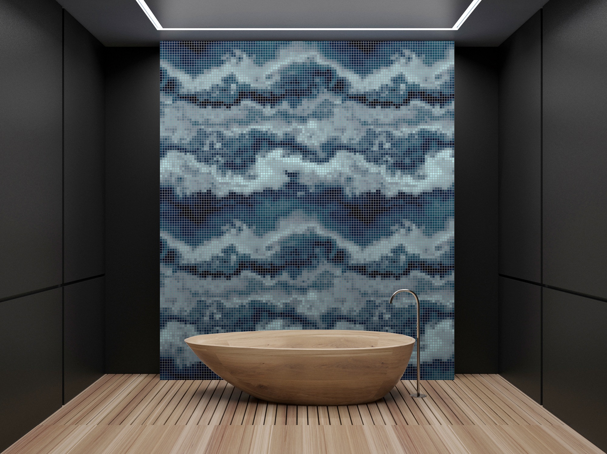living walls Fototapete »Walls by Patel Mosaic 1«, Vlies, Wand, Schräge
