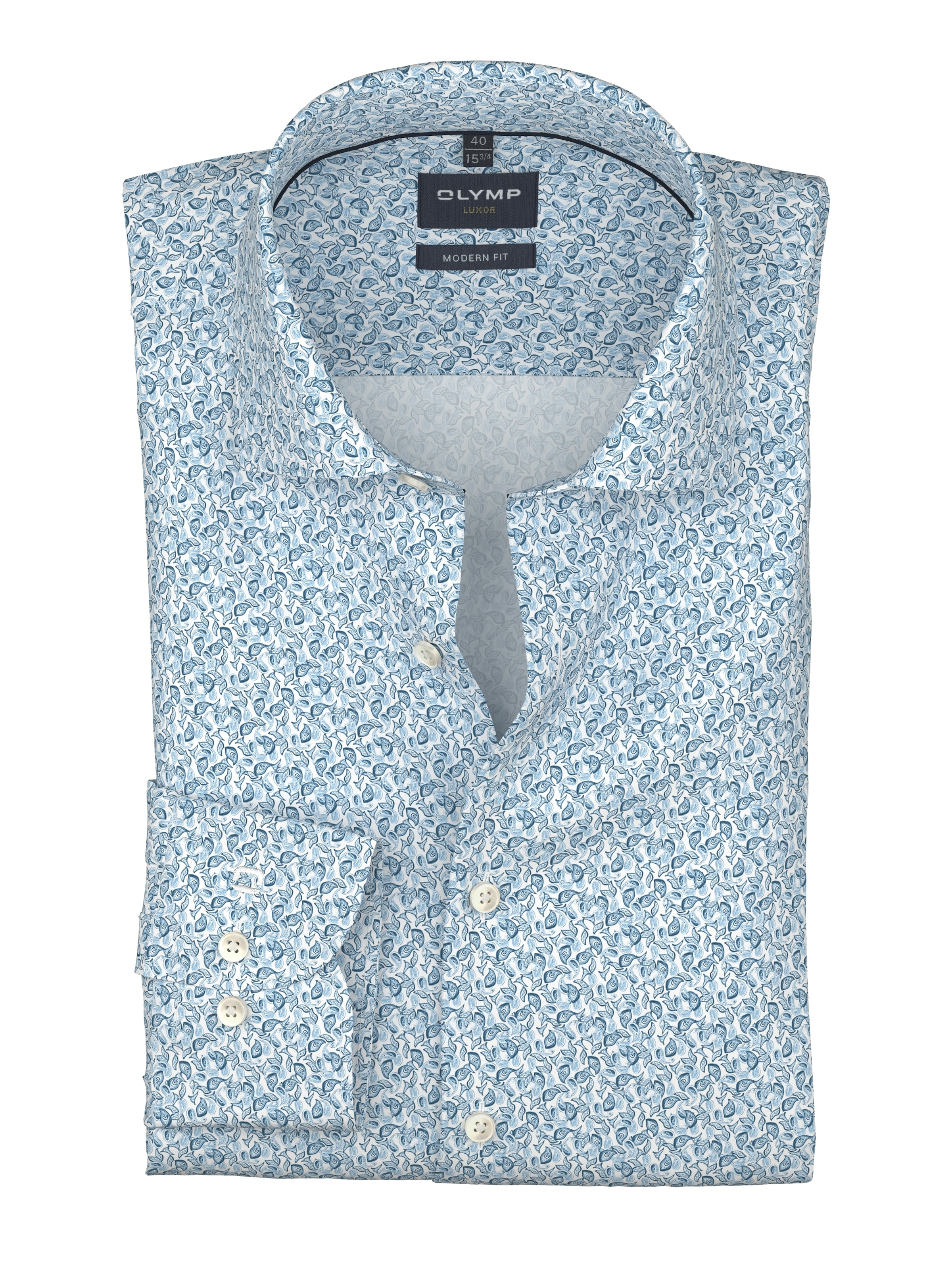 OLYMP Langarmhemd »Luxor« Businesshemd, Global-Kentkragen, modern fit