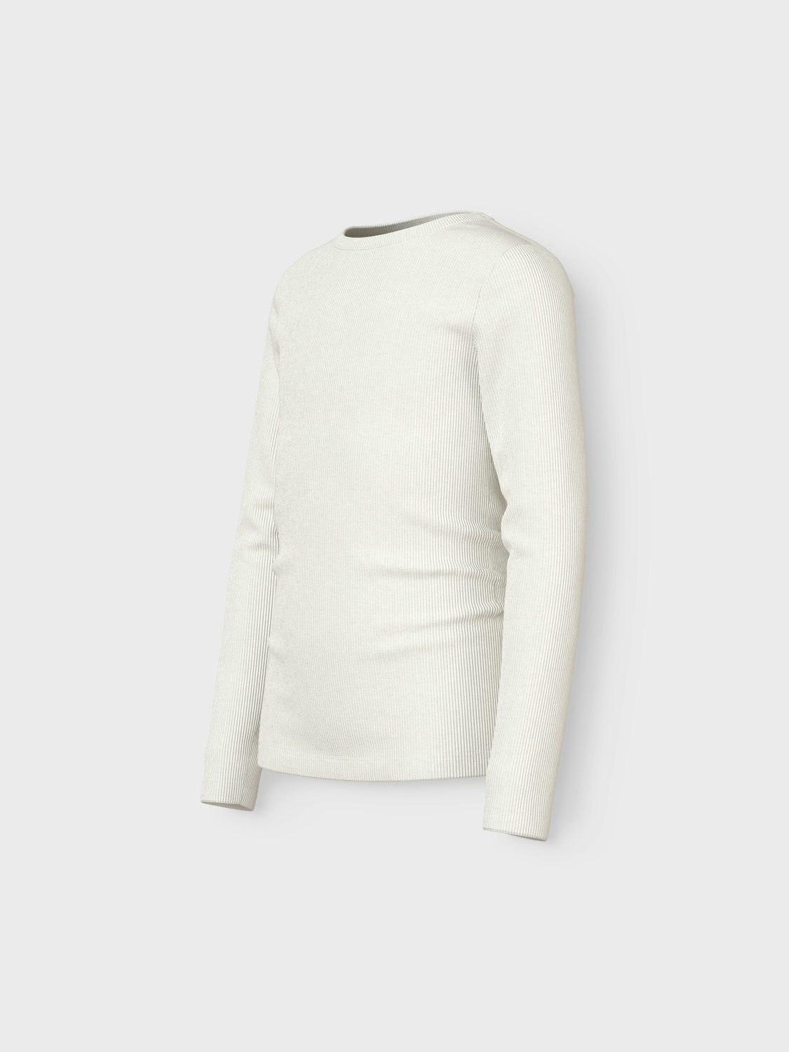 Name It Langarmshirt »NKFNAKAL LS TOP NOOS«, in Basic-Form und leicht gerippter Qualität