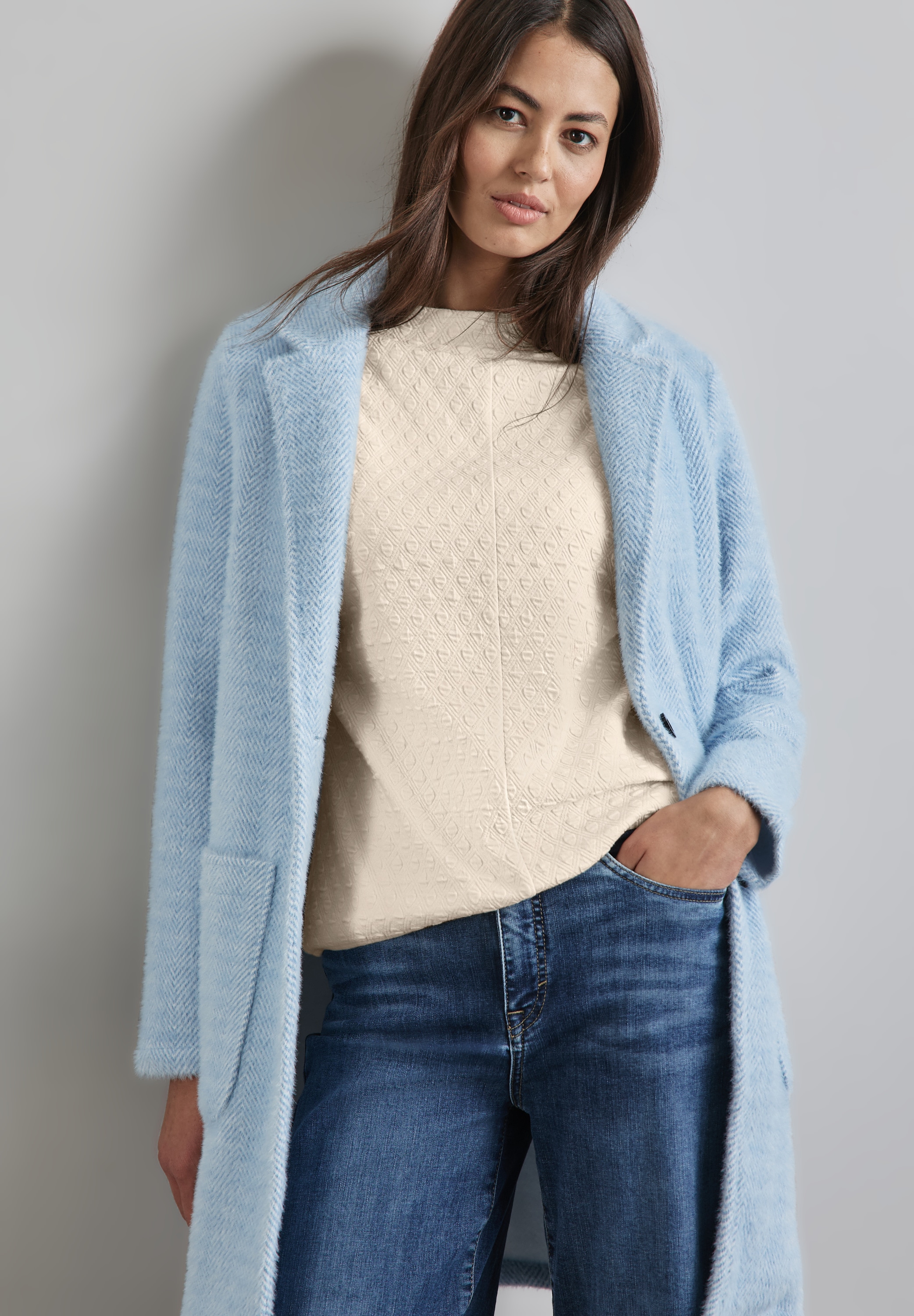 STREET ONE 3/4-Arm-Shirt, mit Strukturmuster