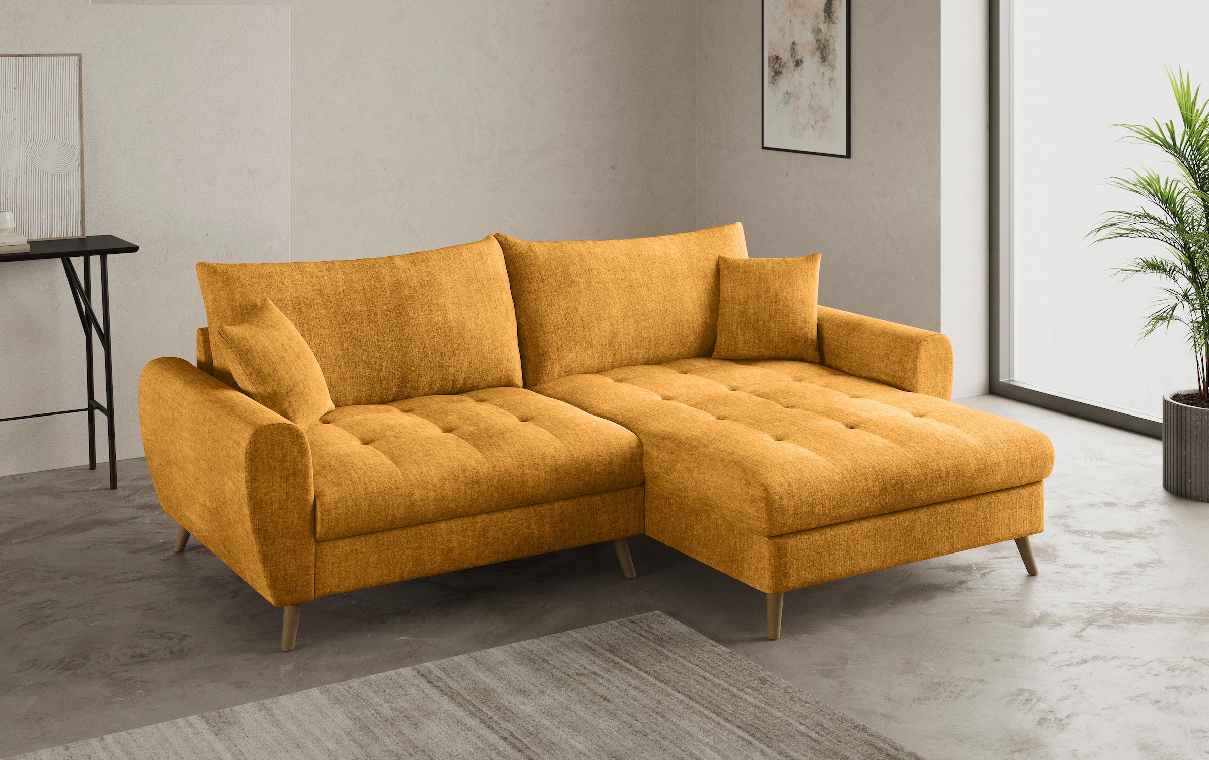 Mr. Couch Ecksofa »Blackburn II, L-Form«, Mit Kaltschaumpolsterung bis 140 kg belastbar