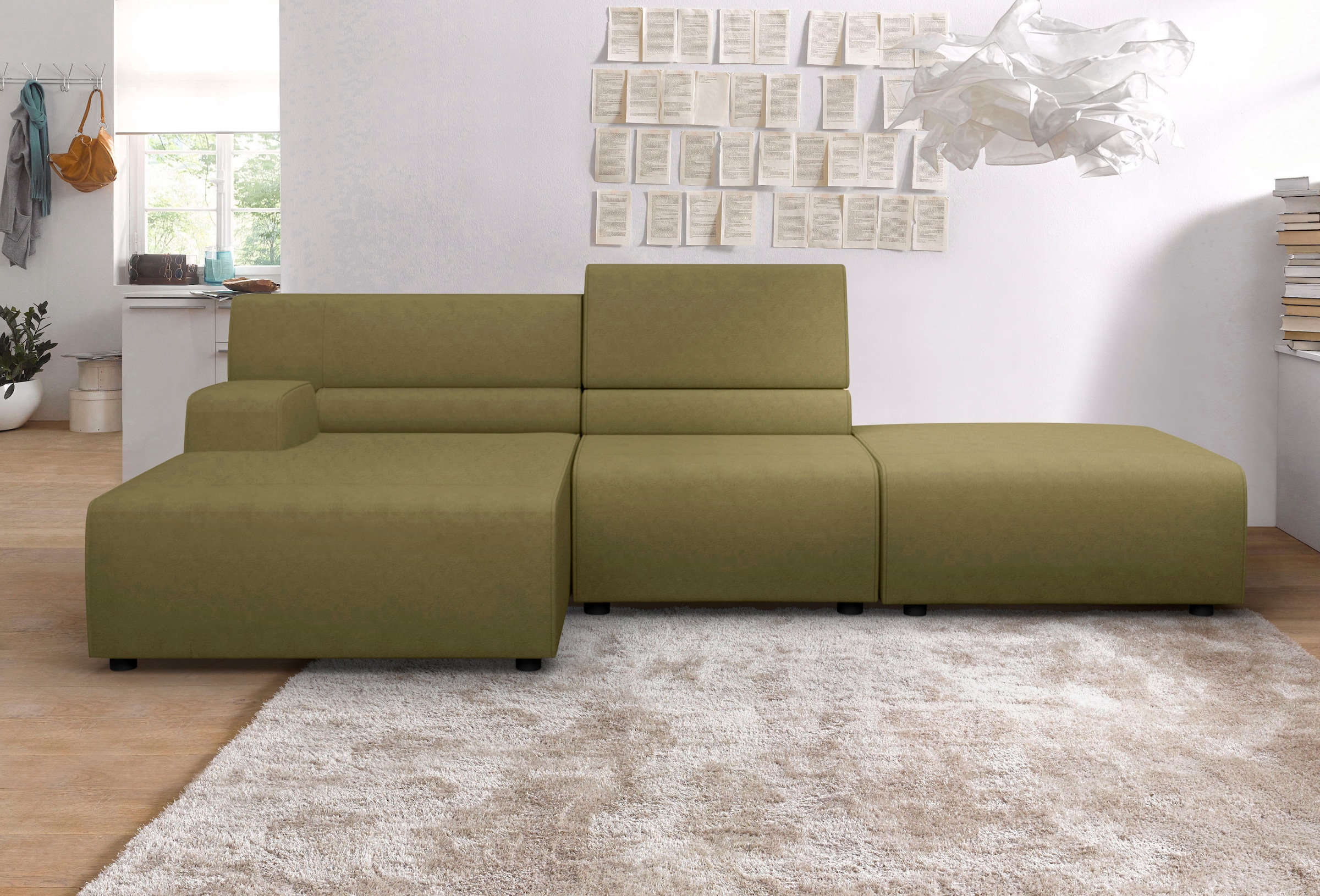 Egoitaliano Ecksofa »Babouche, Designsofa mit außergewöhnlichem Sitzkomfort zum Wohlfühlen«