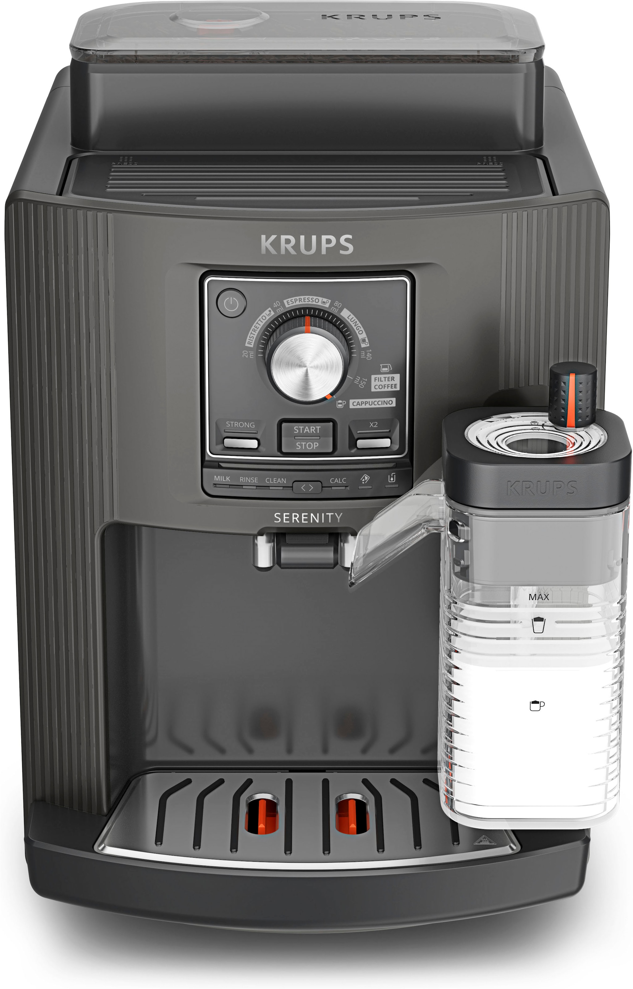 Krups Kaffeevollautomat »EA402H Serenity Milk« 5 Getränke, Milk Maestro-Technologie, automatische Reinigung, 2 Tassen