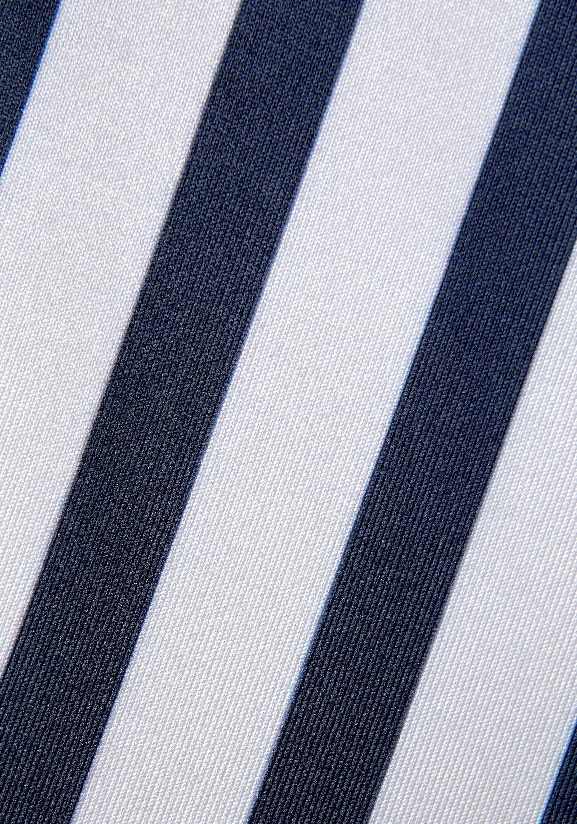 LASCANA Sommerkleid mit Streifenprint, Wickelkleid, tailliertes Minikleid, casual-chic