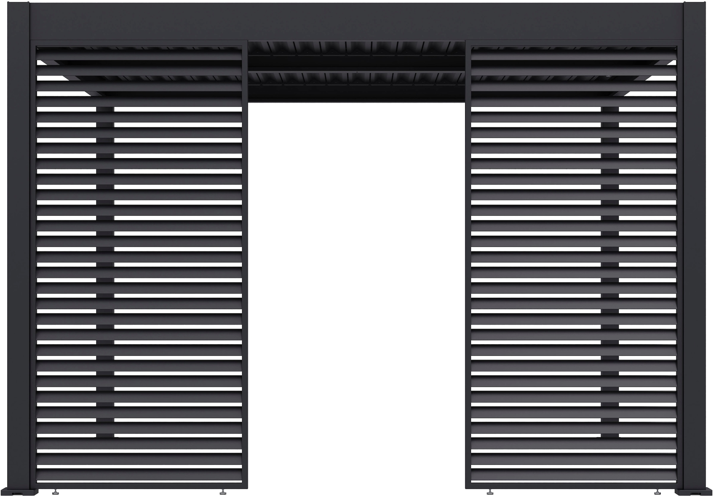 Paragon Pavillonseitenteil »Lamellen Sichtschutz für Pergola Grand Tuscan 12 Grau«